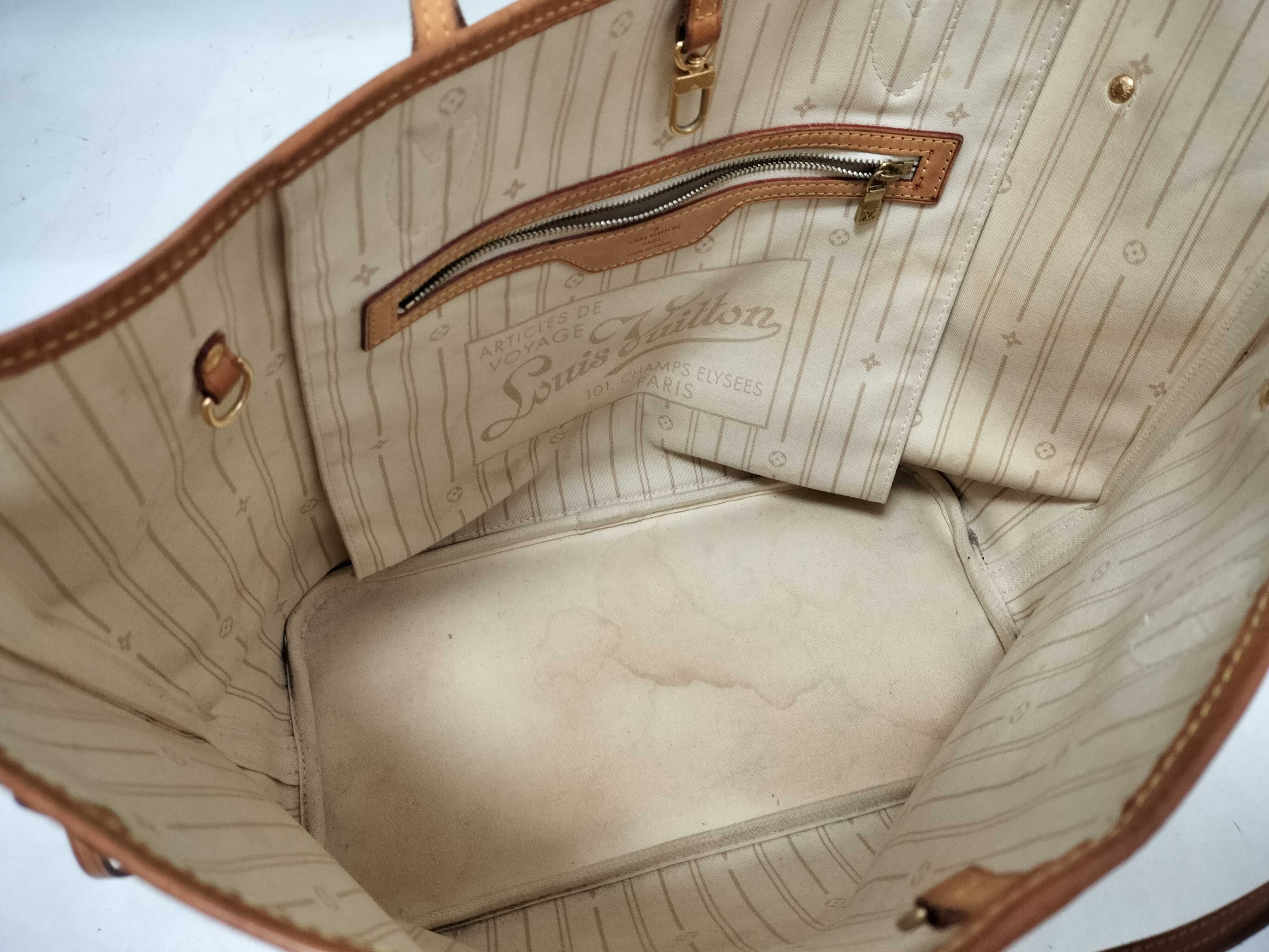 Damier Azur Neverfull MM Tote Bag — view 9