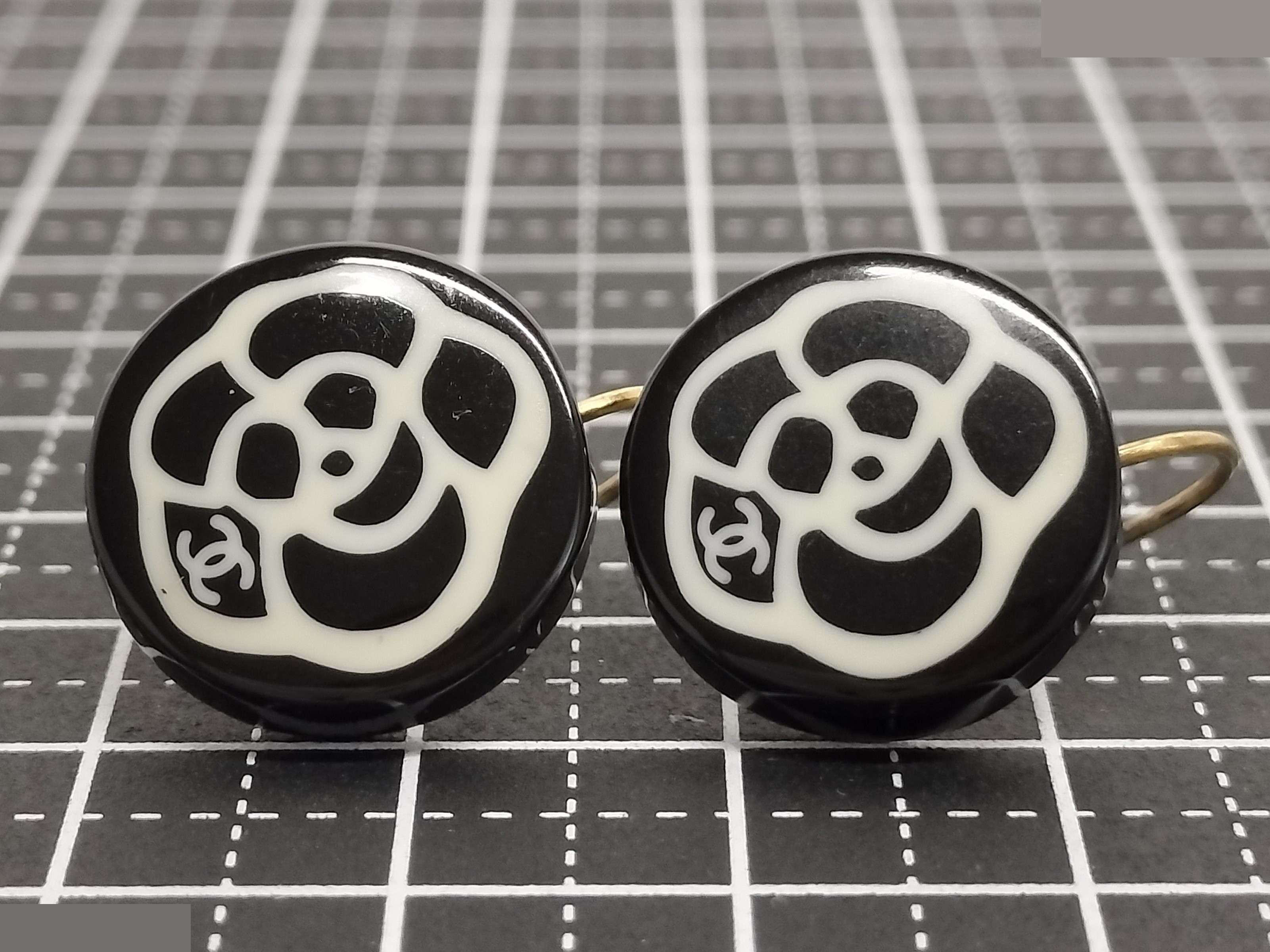 Coco Camellia Black Earrings — view 7