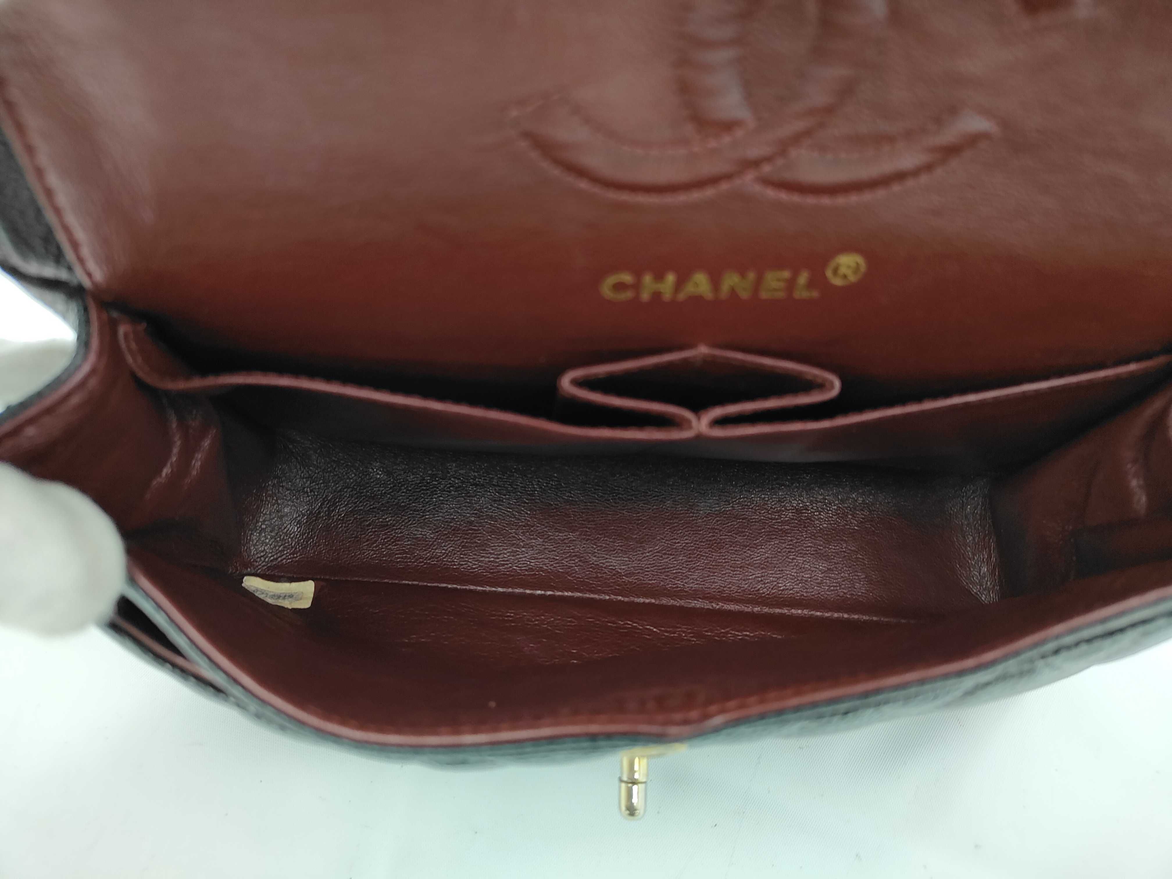 Matelassé 23 Double Flap Caviar Black Chain Shoulder Bag — view 9