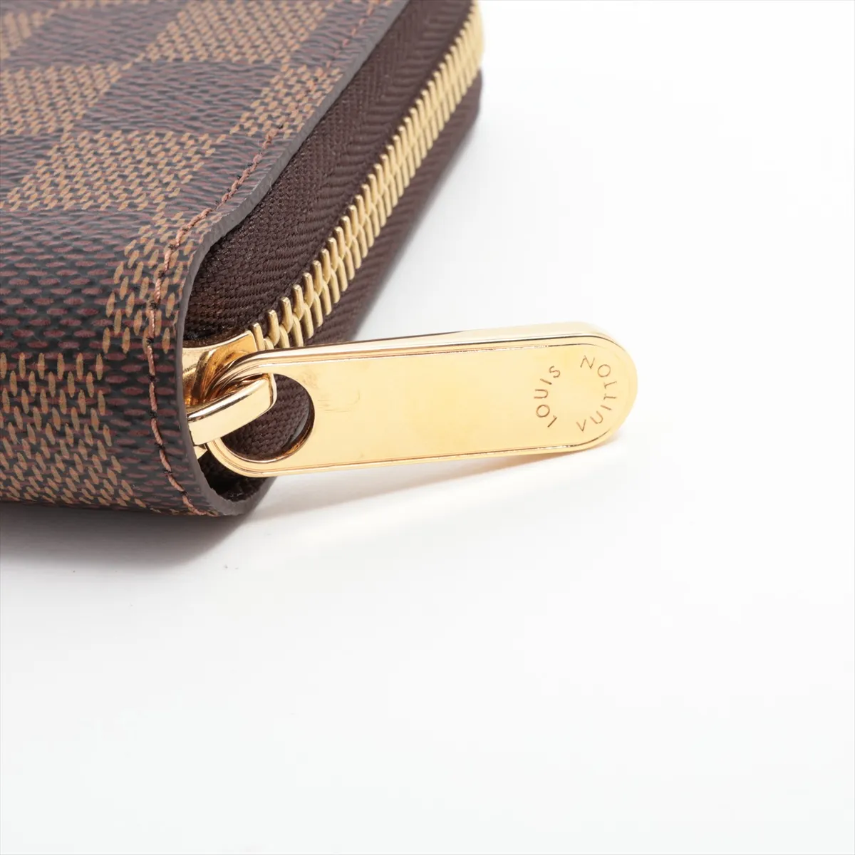 Damier Zippy Wallet N41661 Brown Round Zip Wallet RFID Reactive — view 13