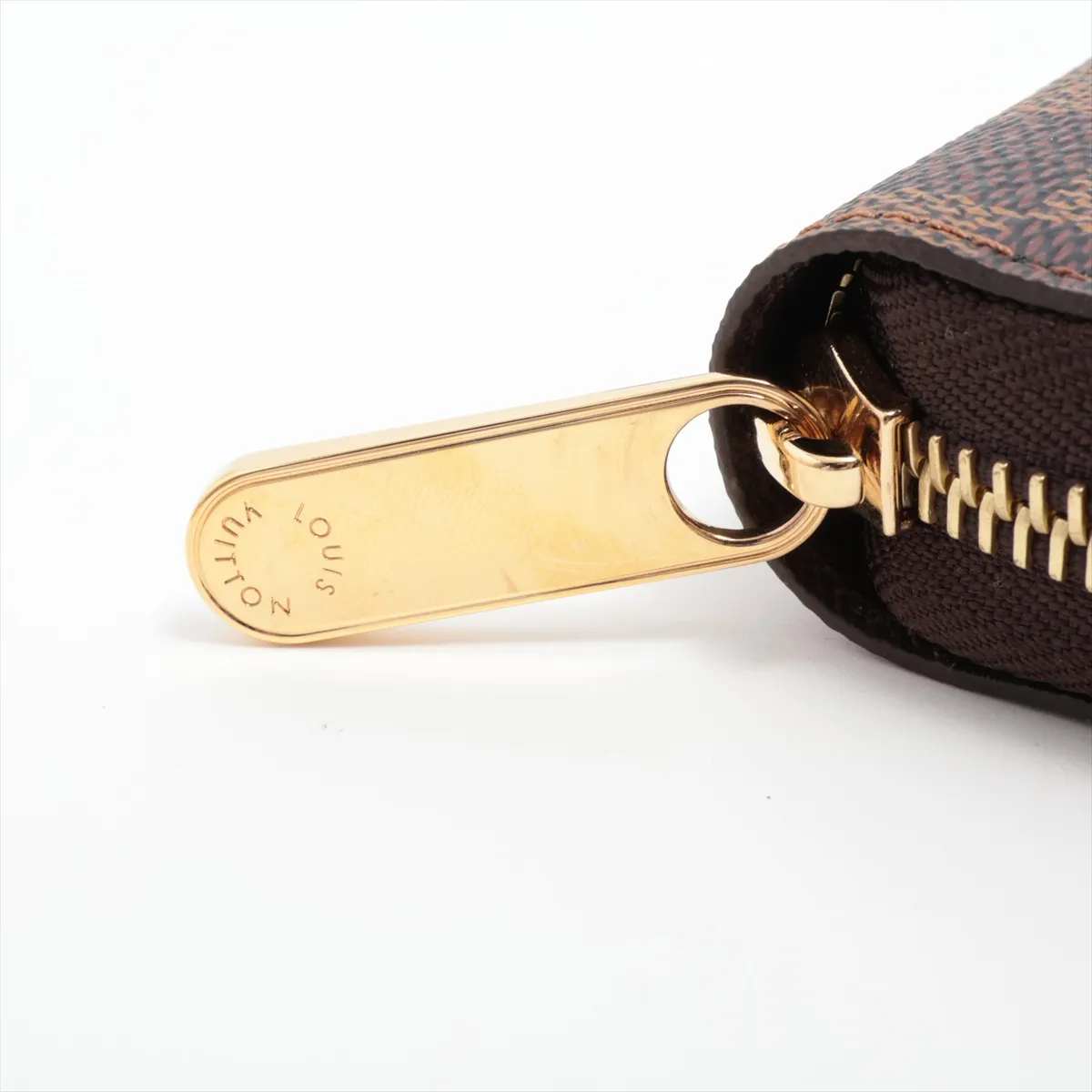 Damier Zippy Wallet N41661 Brown Round Zip Wallet RFID Reactive — view 14