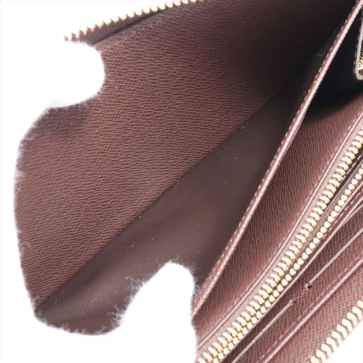 Damier Zippy Wallet N41661 Brown Round Zip Wallet RFID Reactive — view 4