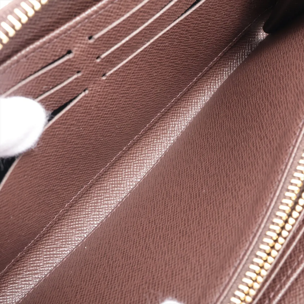 Damier Zippy Wallet N41661 Brown Round Zip Wallet RFID Reactive — view 5