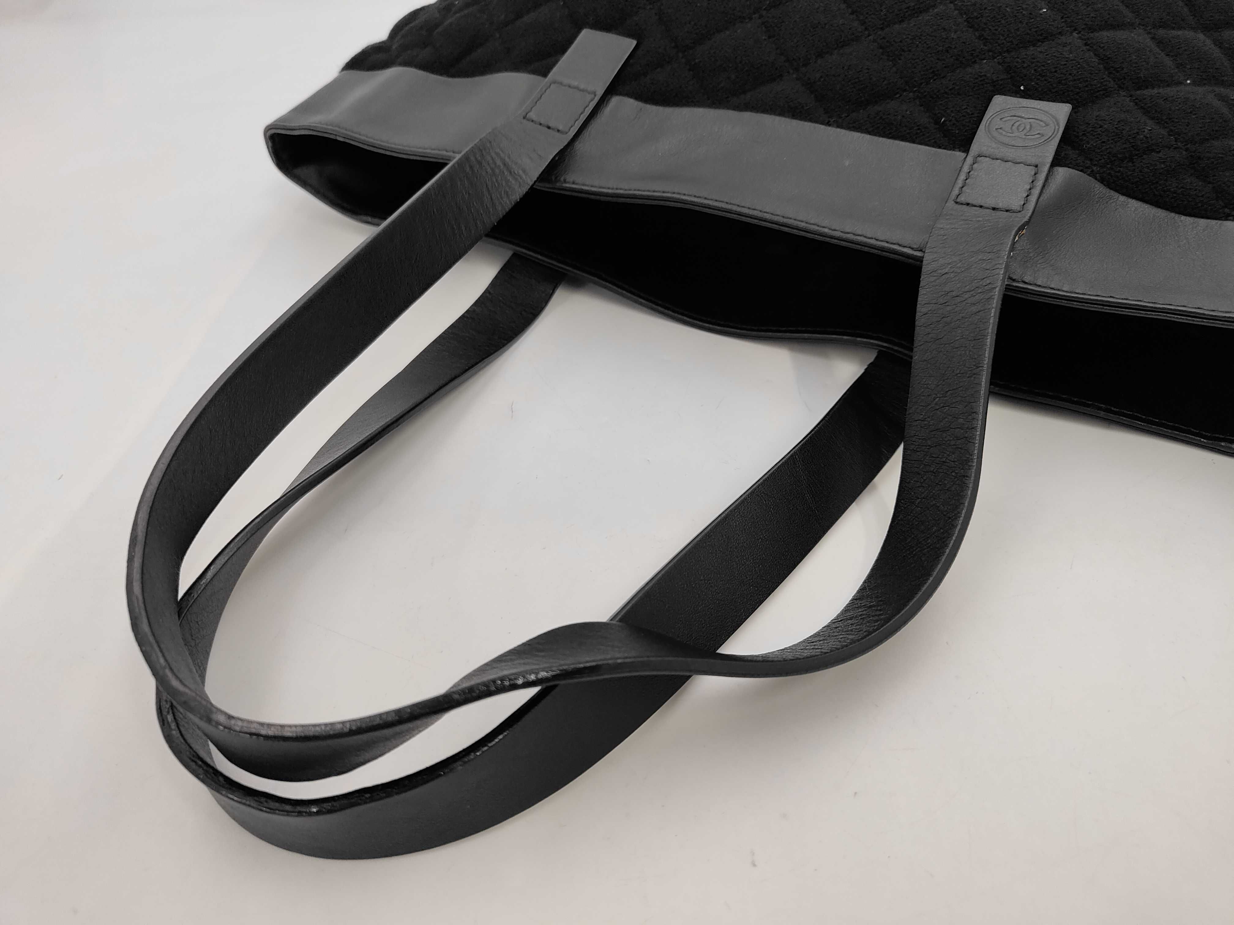 Coco Mark Tote Bag (Black Cotton) — view 3