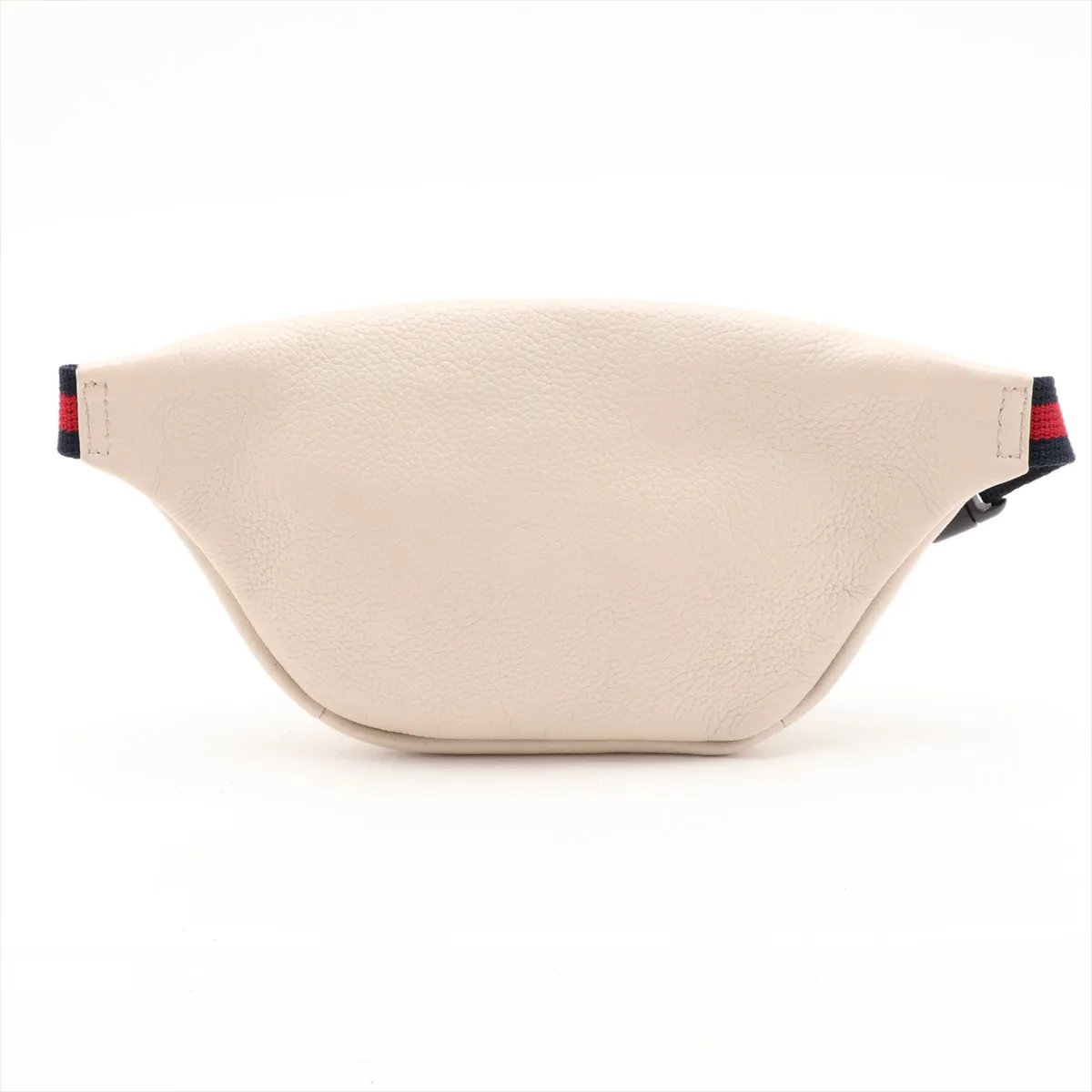 logo print 527792 leather body bag, white — view 2