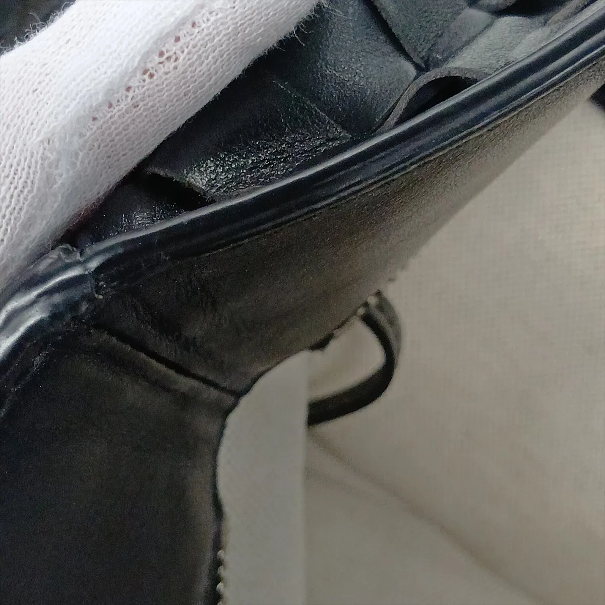 Intrecciato Leather Tote Bag, Black — view 12