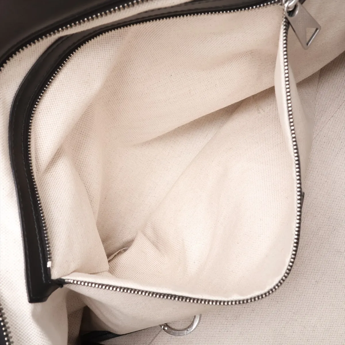 Intrecciato Leather Tote Bag, Black — view 8