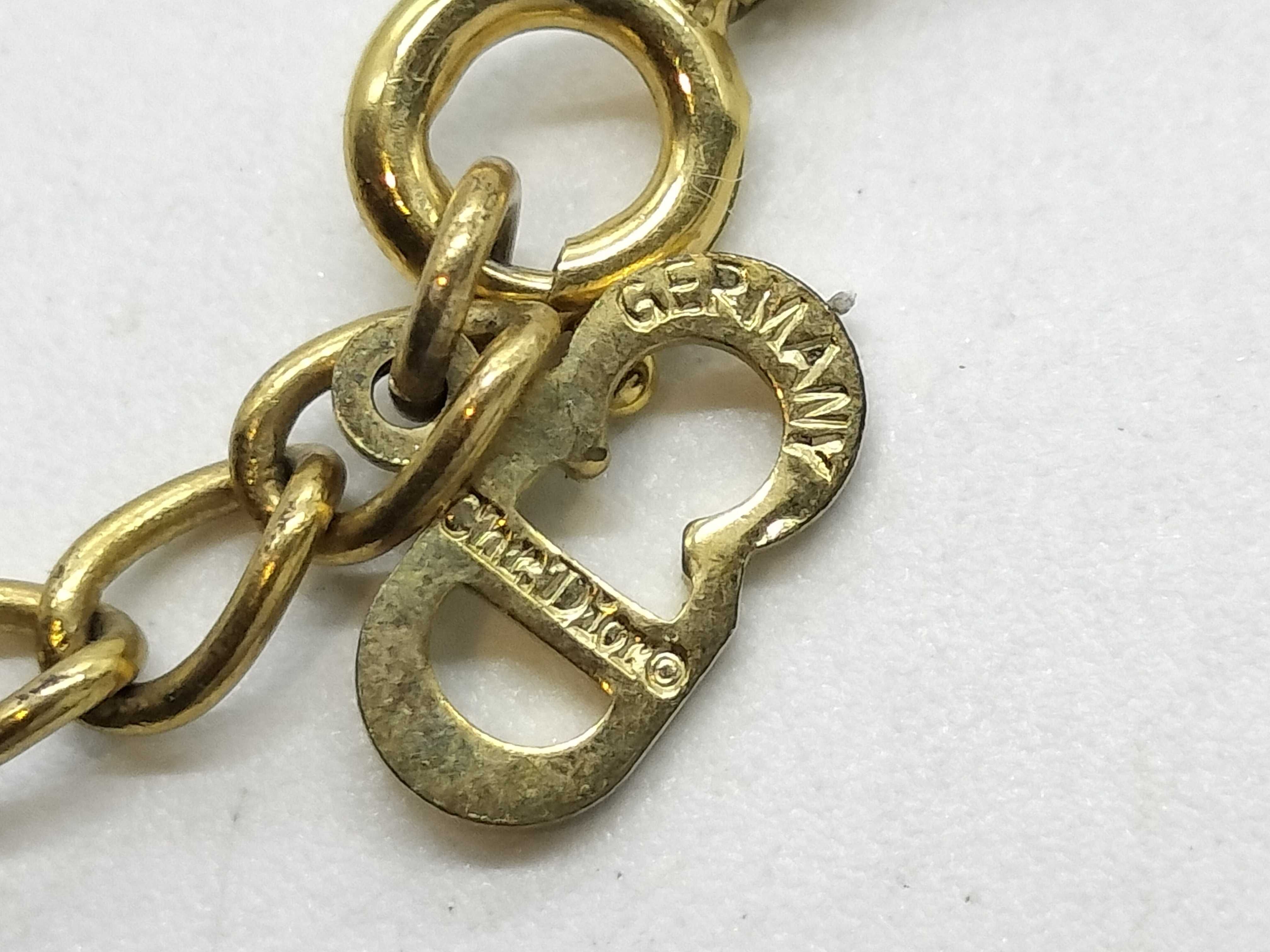 Gold-Plated CD Logo Ribbon Necklace — view 5