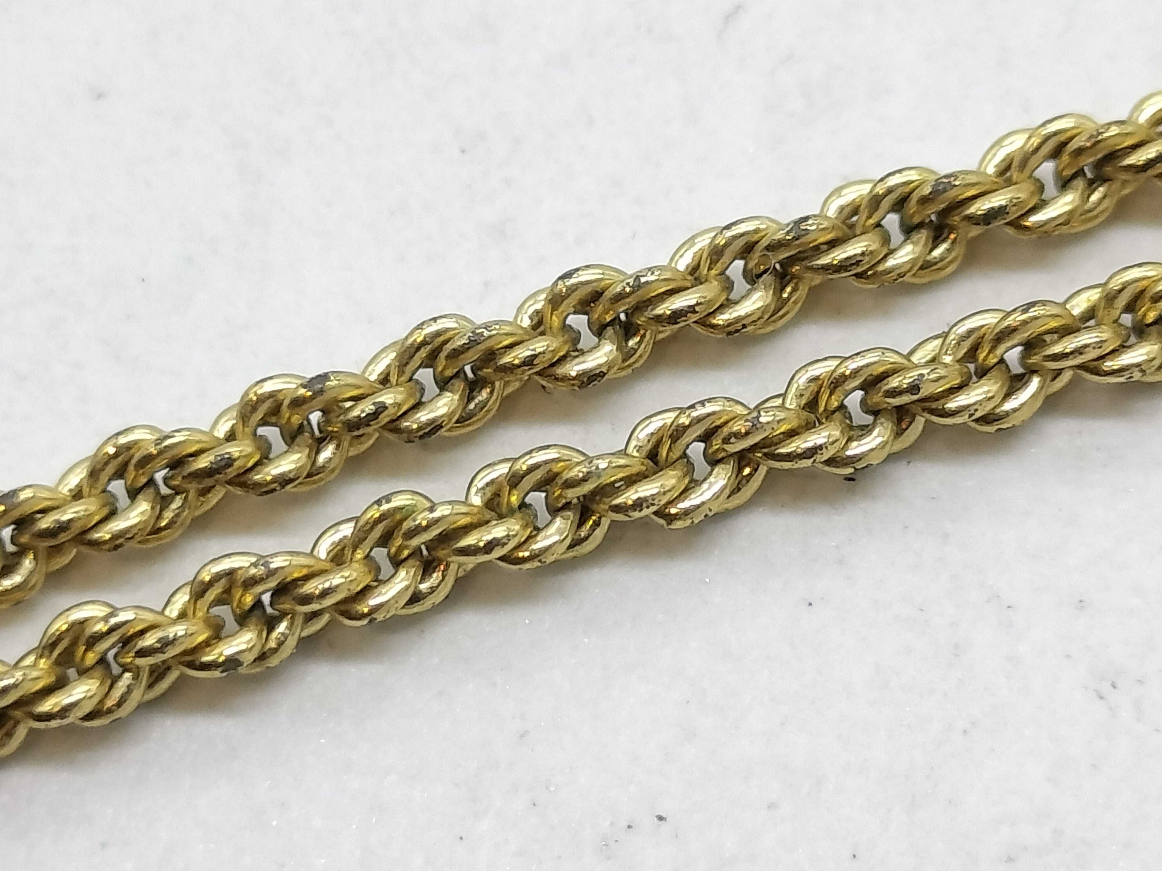 Gold-Plated CD Logo Ribbon Necklace — view 7