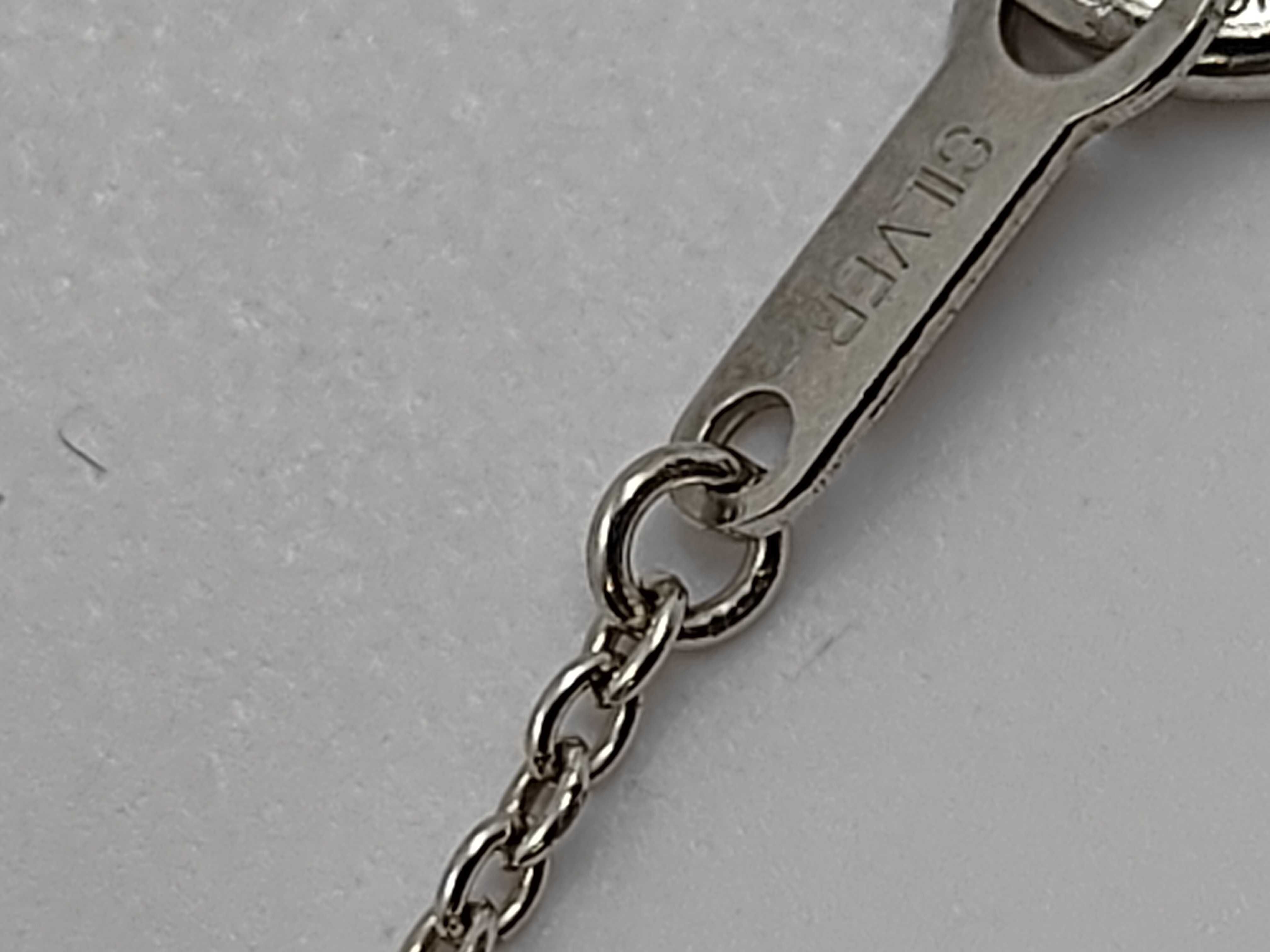 Nova Check Silver Necklace — view 9