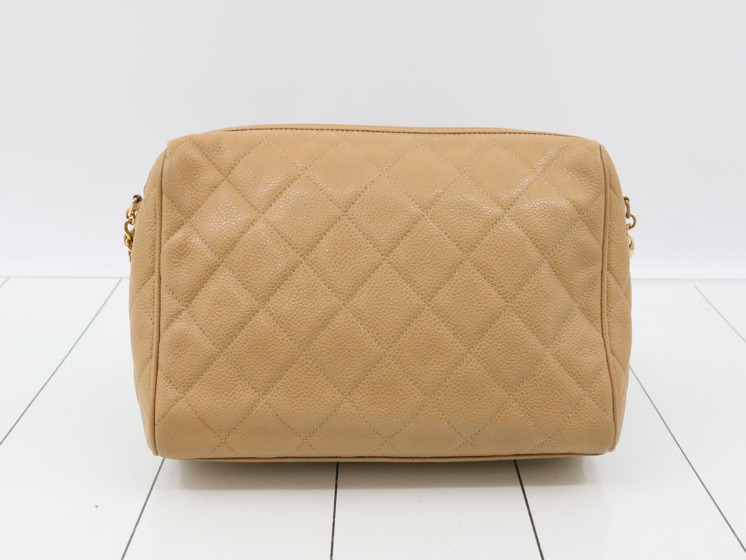 Matelassé Coco Mark Caviar Skin Chain Shoulder Bag — view 2