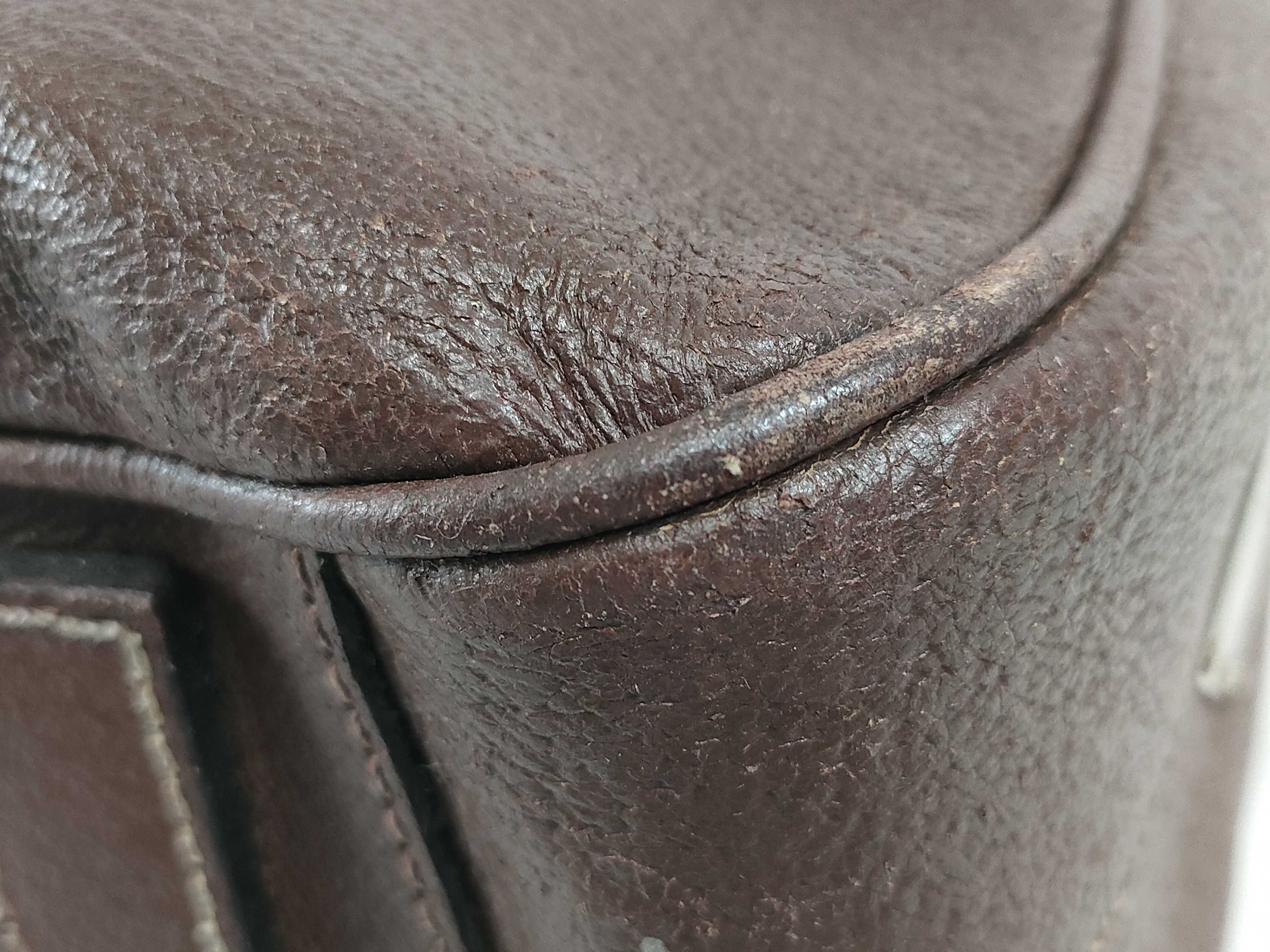 business bag, handbag, leather, brown. — view 7
