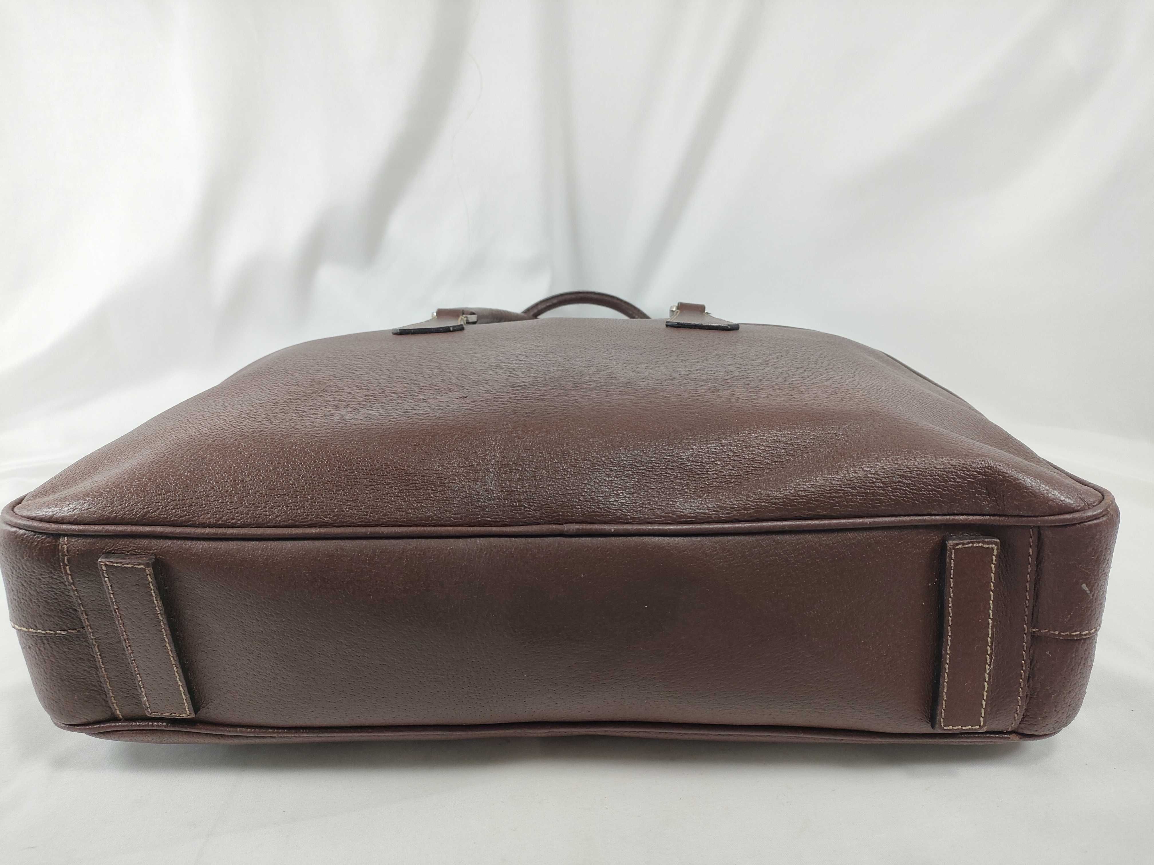 business bag, handbag, leather, brown. — view 8