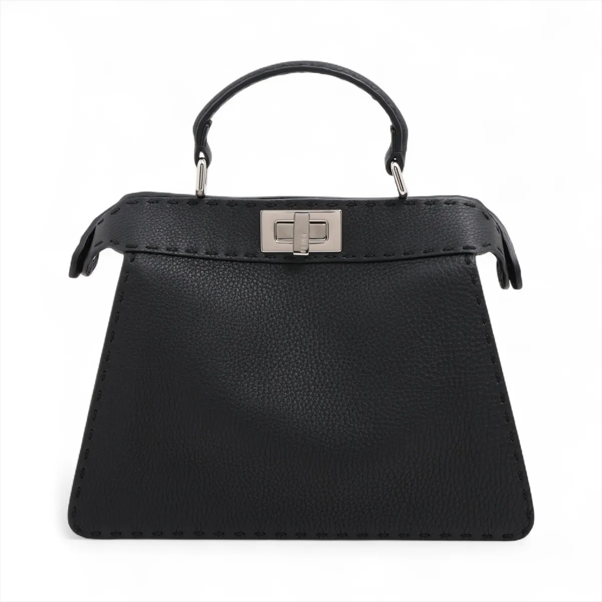Selleria Peekaboo Ic You Small Leather 2WAY Handbag Black 8BN327 — view 2