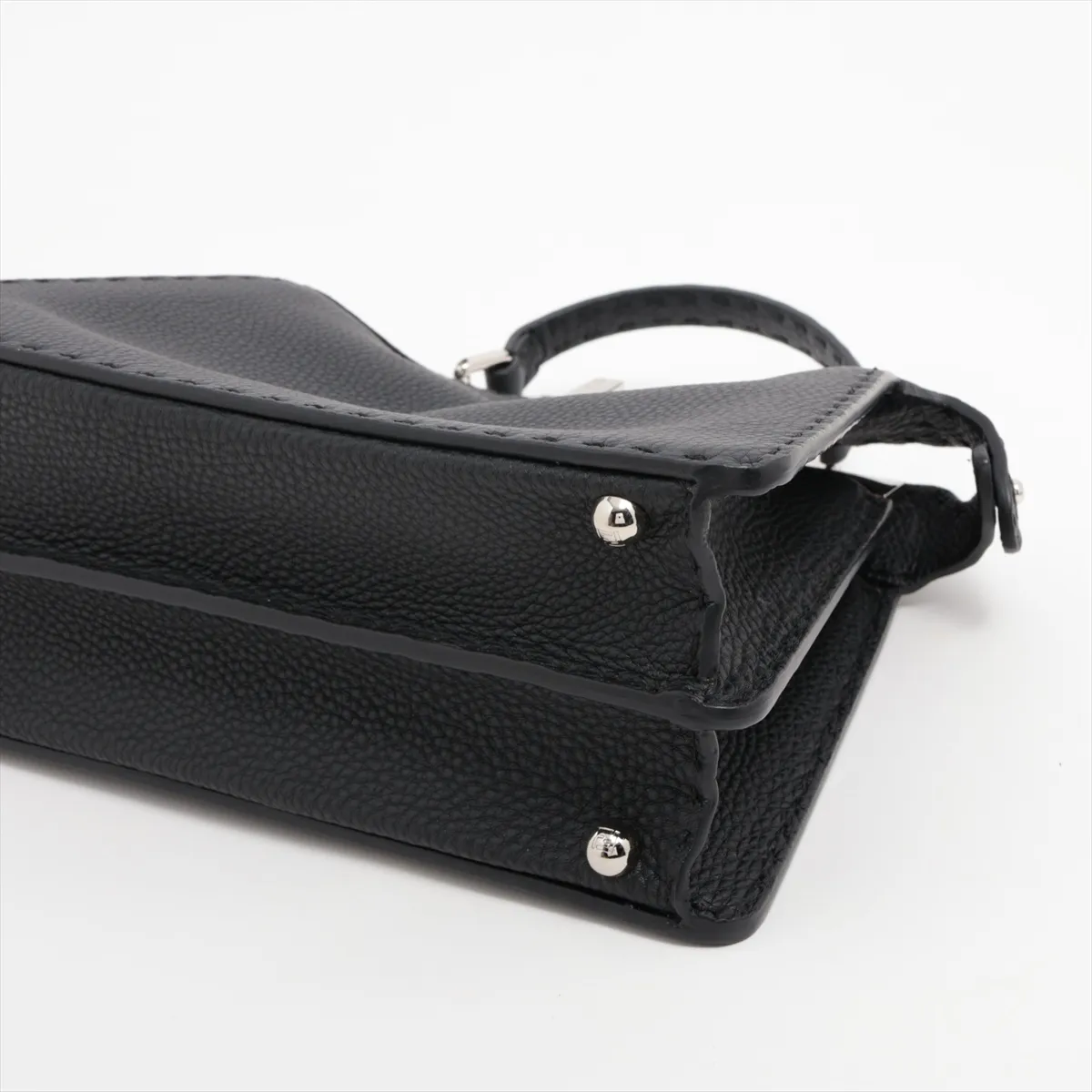 Selleria Peekaboo Ic You Small Leather 2WAY Handbag Black 8BN327 — view 3