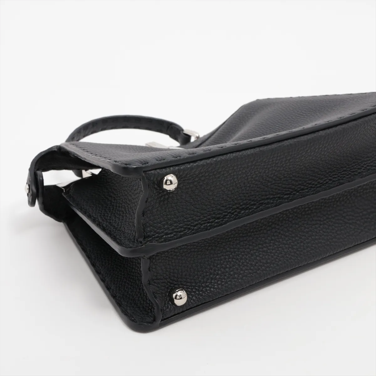 Selleria Peekaboo Ic You Small Leather 2WAY Handbag Black 8BN327 — view 4