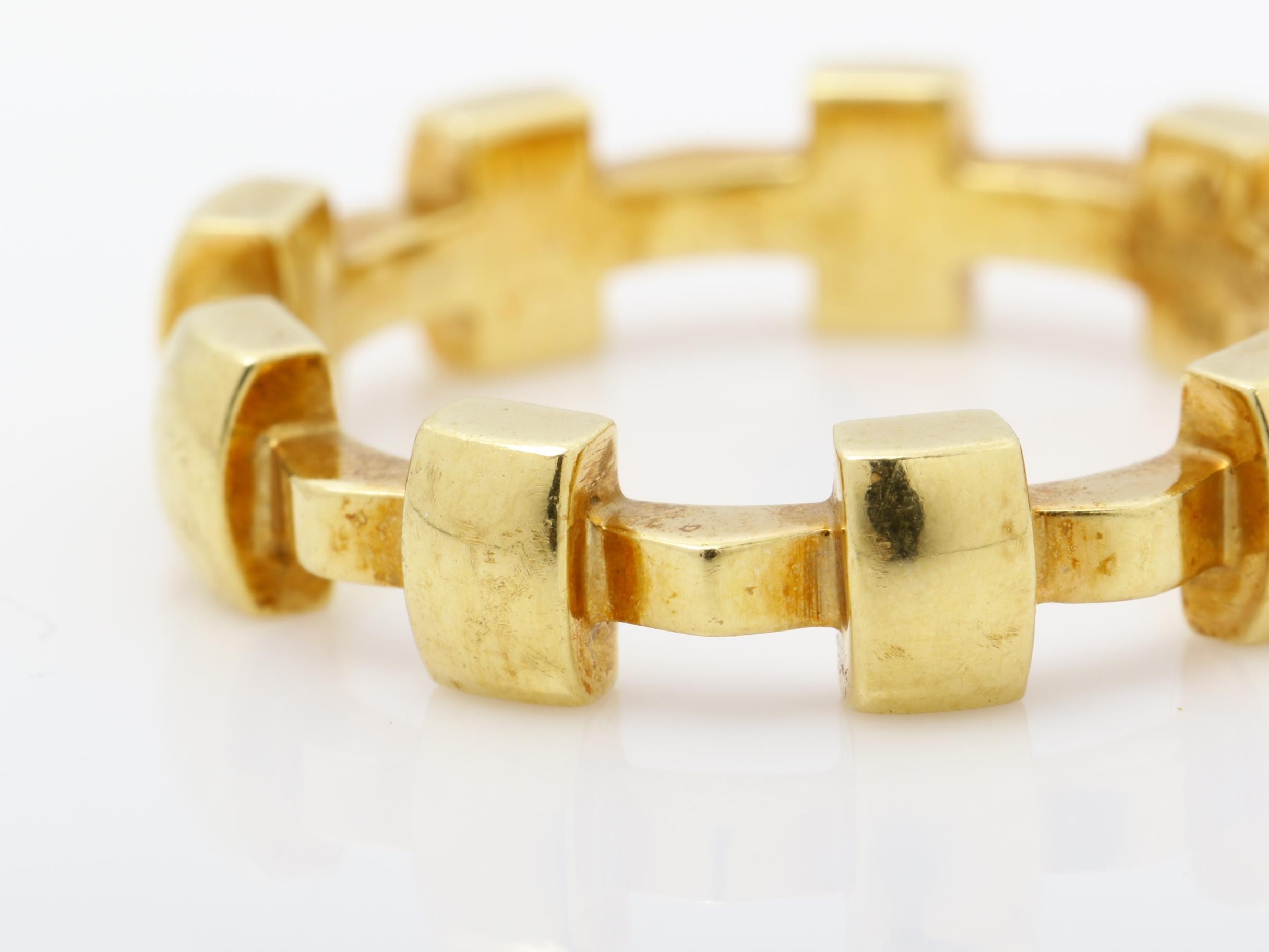 Vintage Matelassé Ring, 750YG, 4.8g, Size #11 — view 3