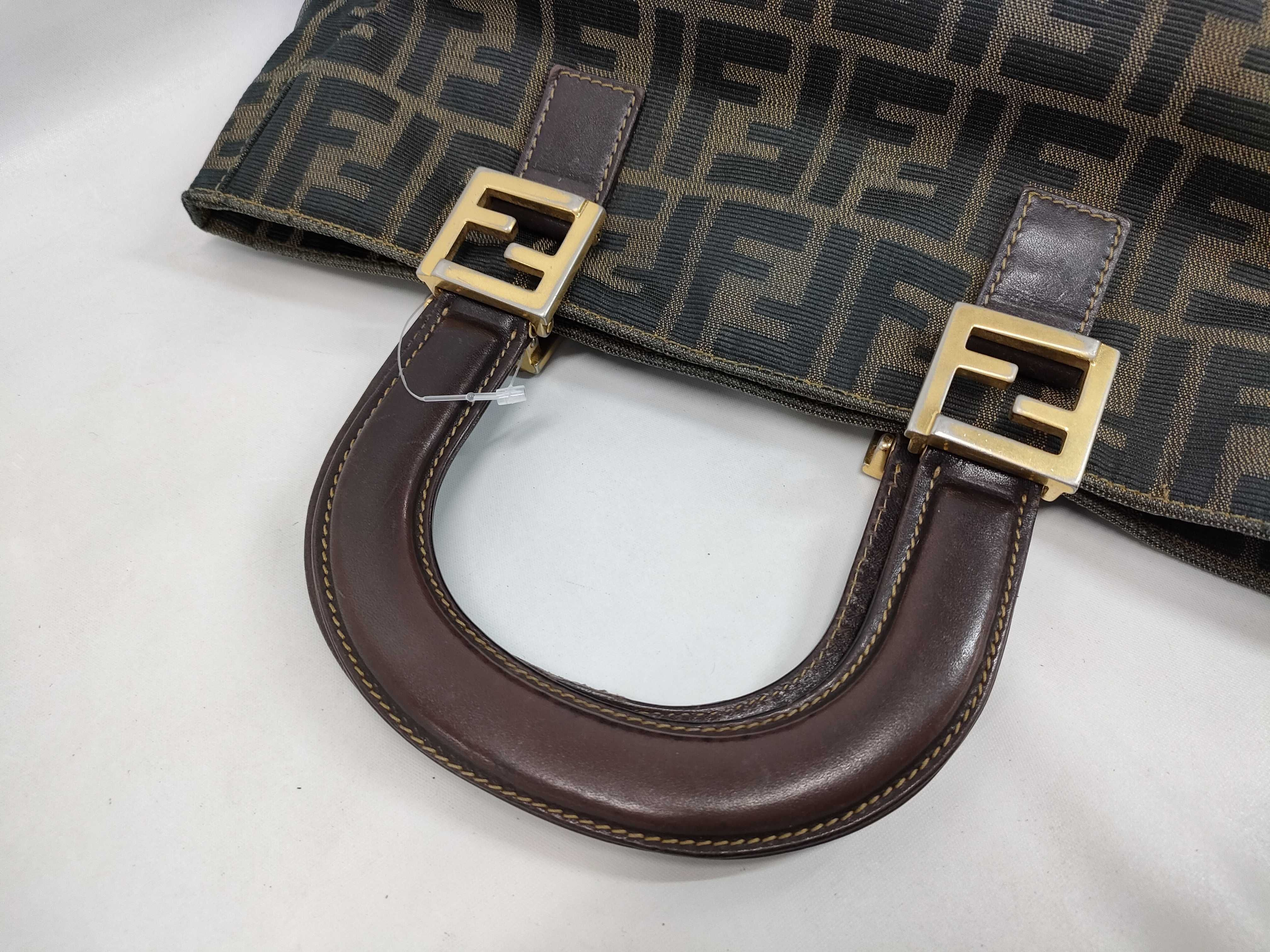 Zucca pattern FF logo jacquard handbag — view 3