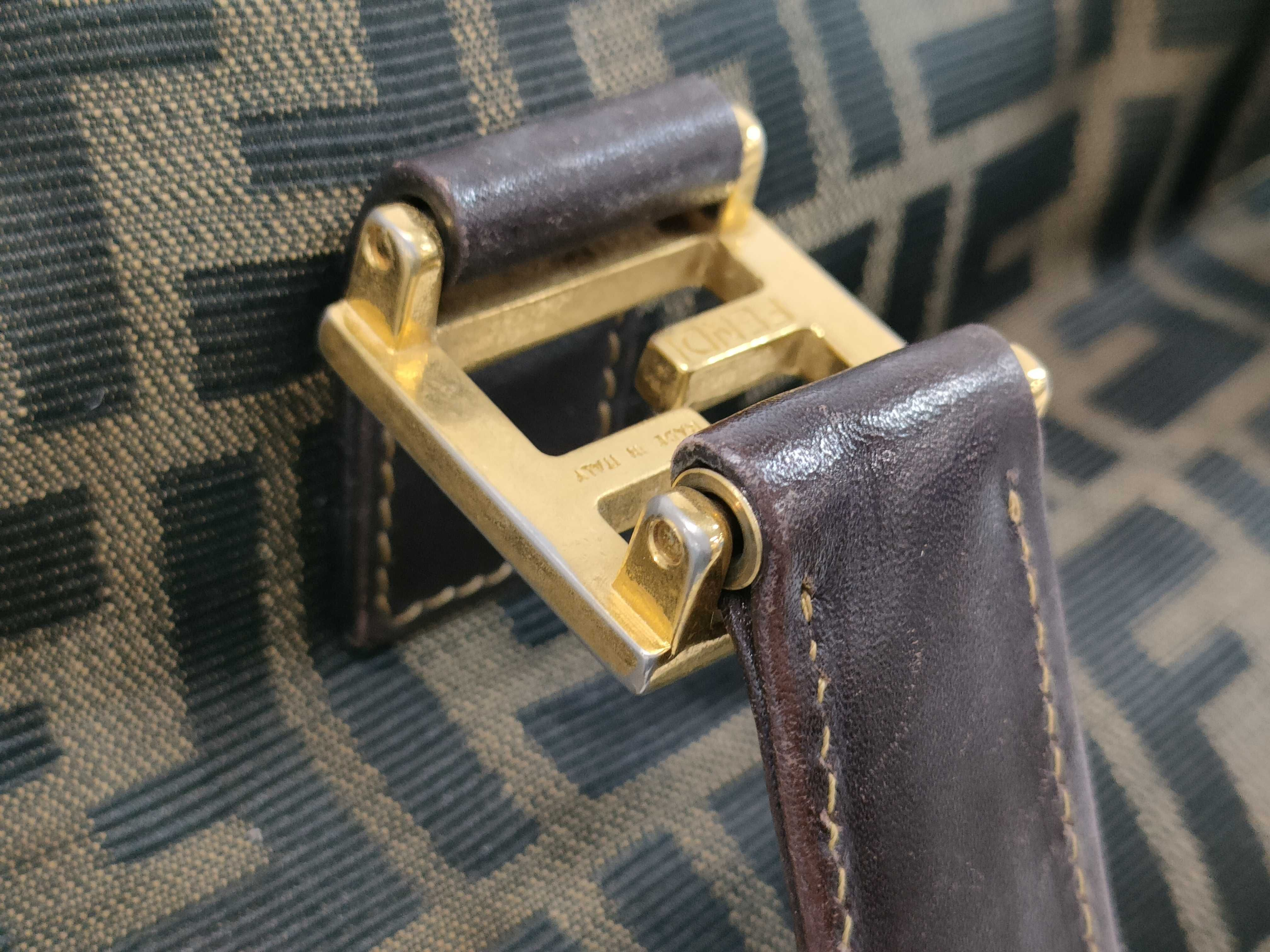Zucca pattern FF logo jacquard handbag — view 8