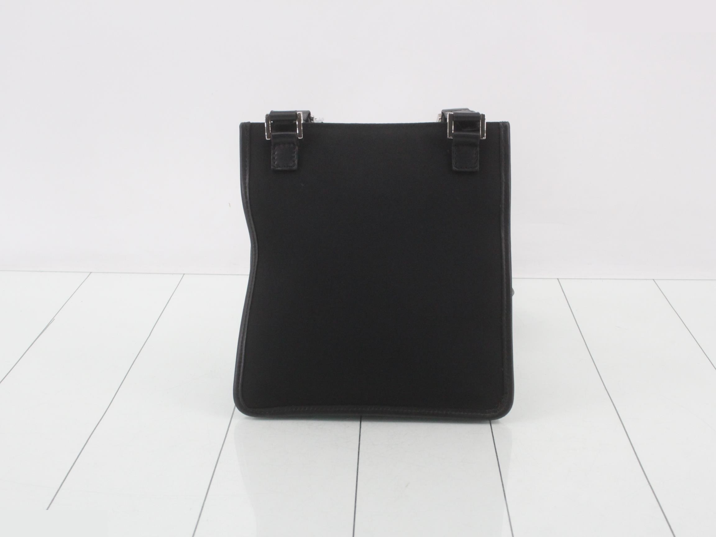 shoulder bag, leather, black — view 2