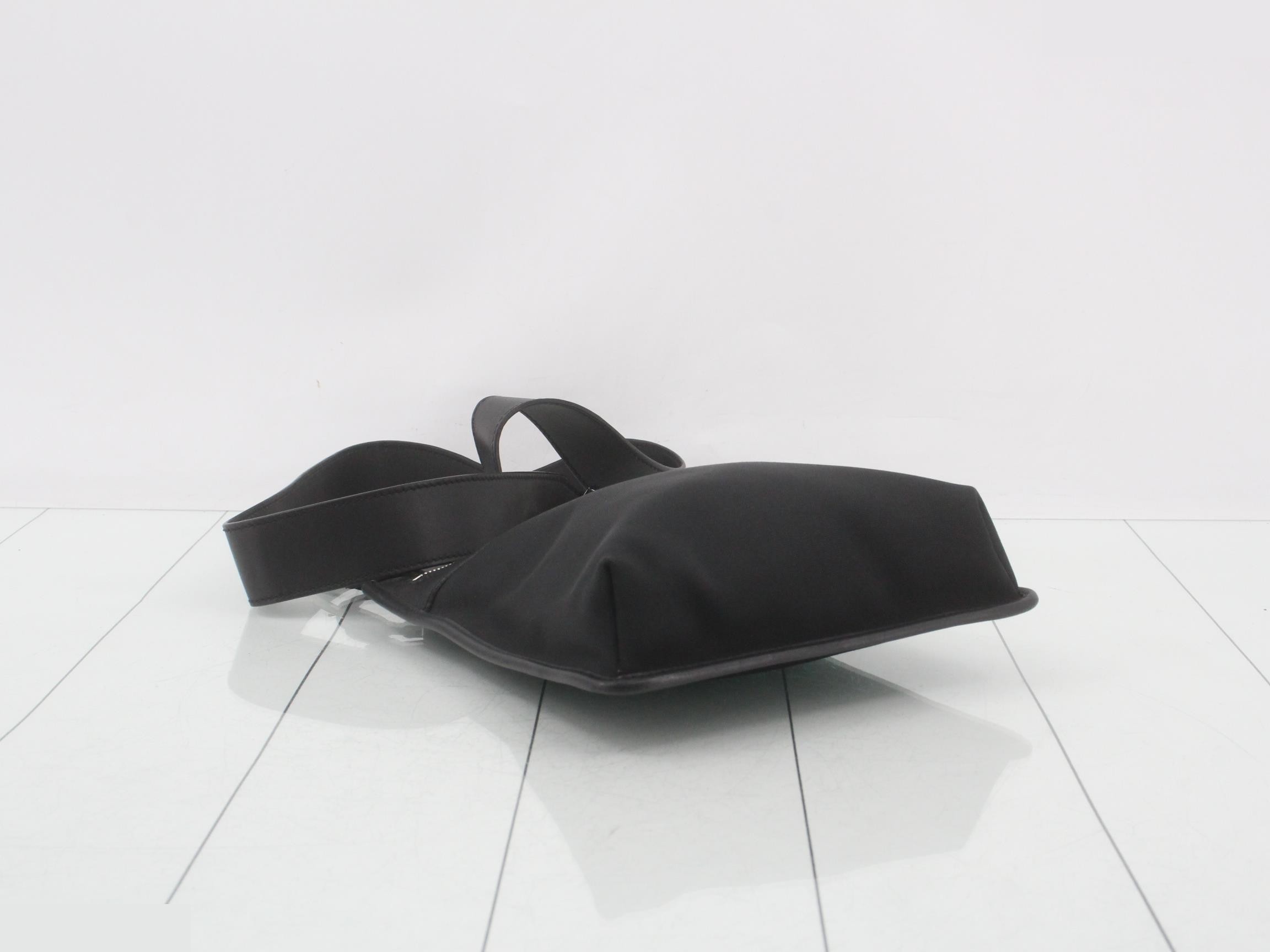 shoulder bag, leather, black — view 5