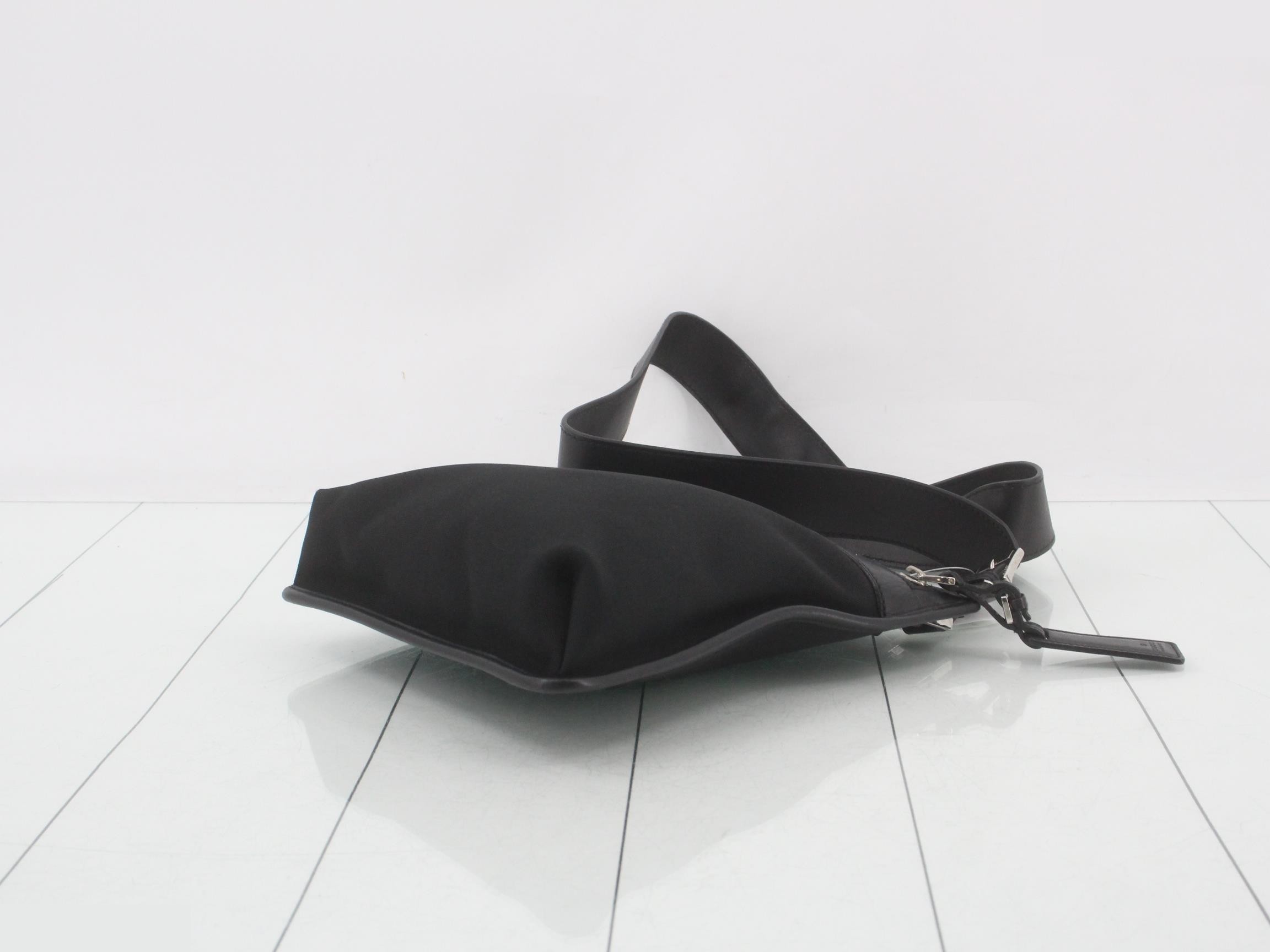 shoulder bag, leather, black — view 6