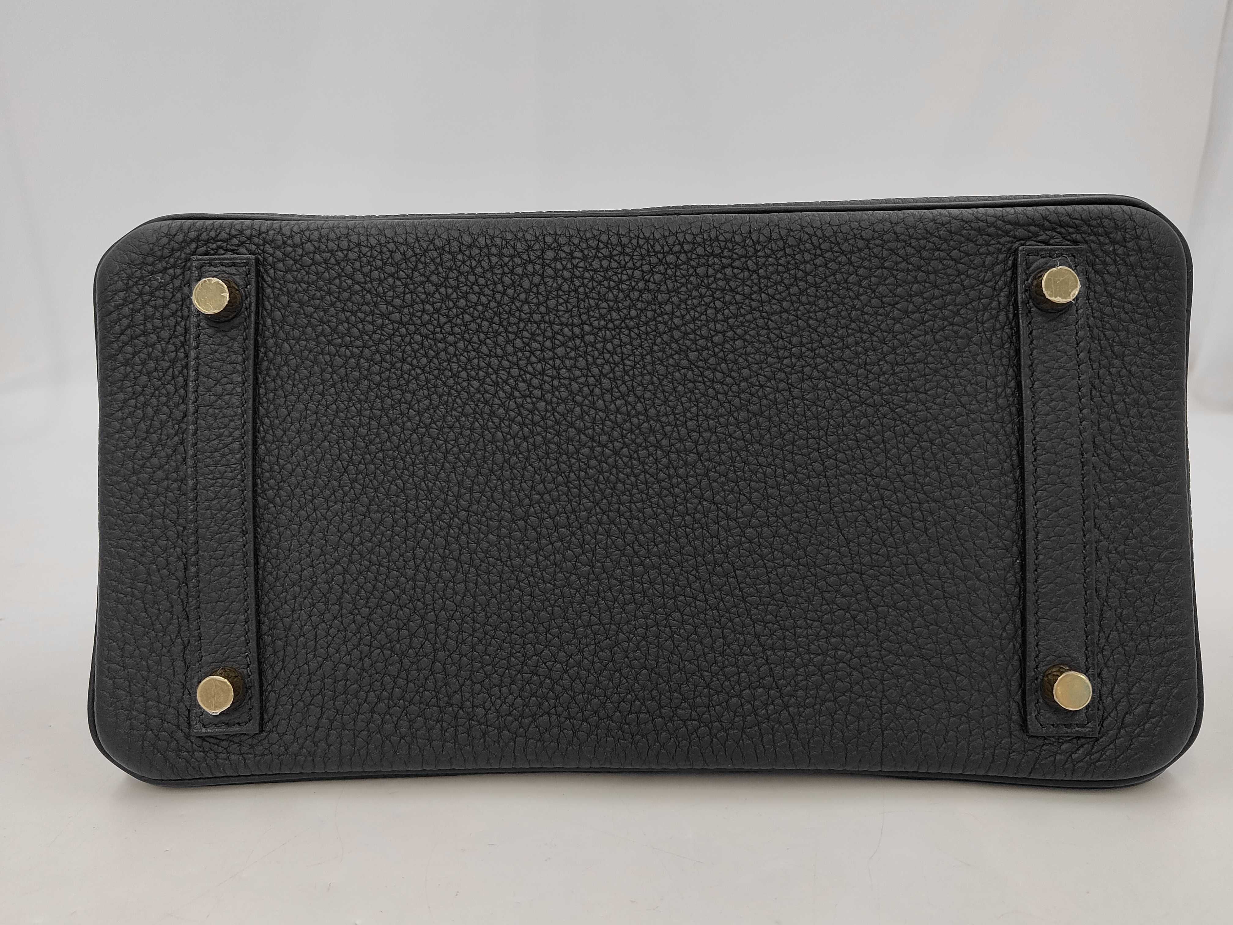 Birkin 30 Black Handbag with Gold Hardware — view 7