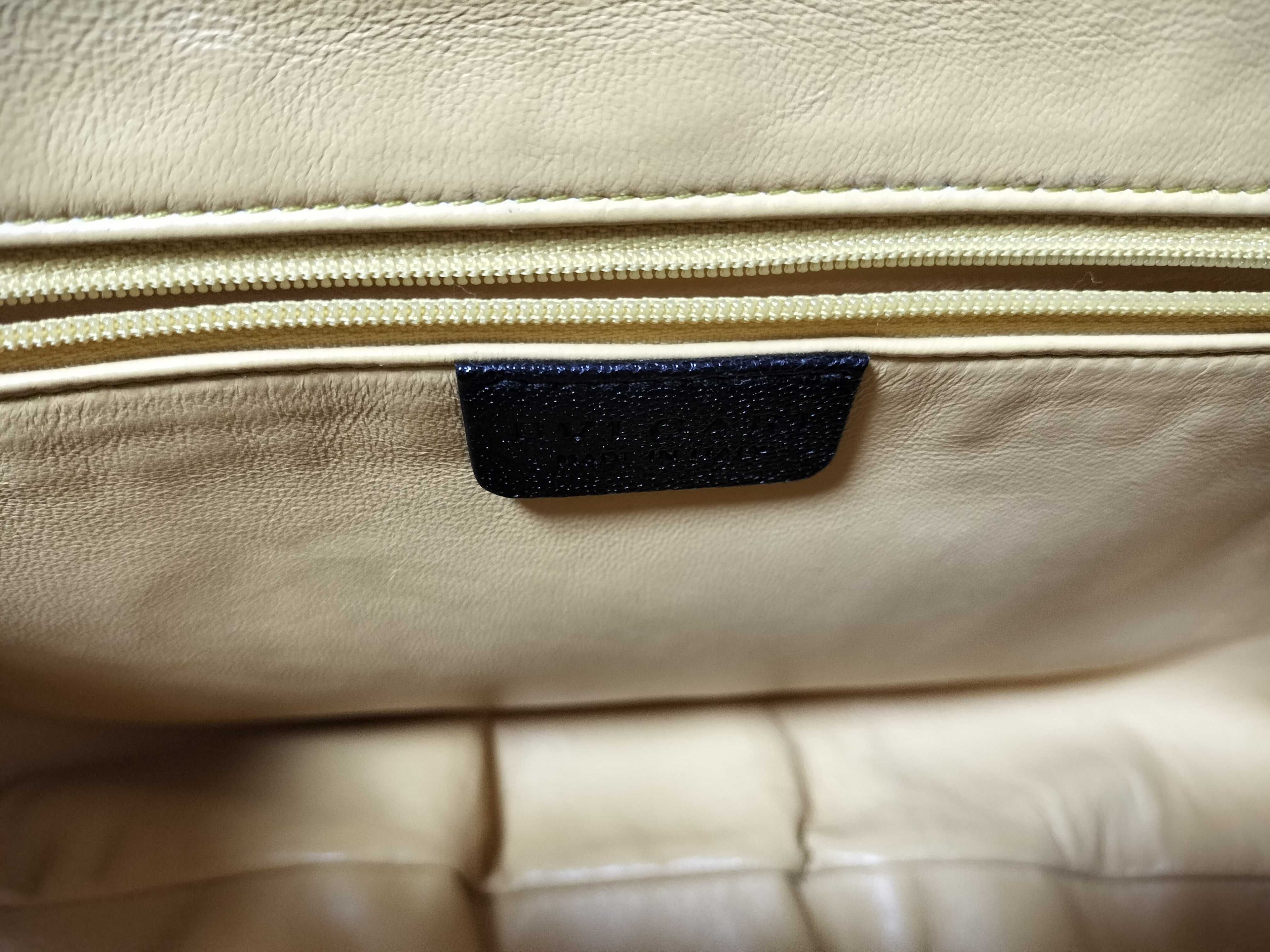 Bulgari Leather Handbag Flap Tote Bag — view 12