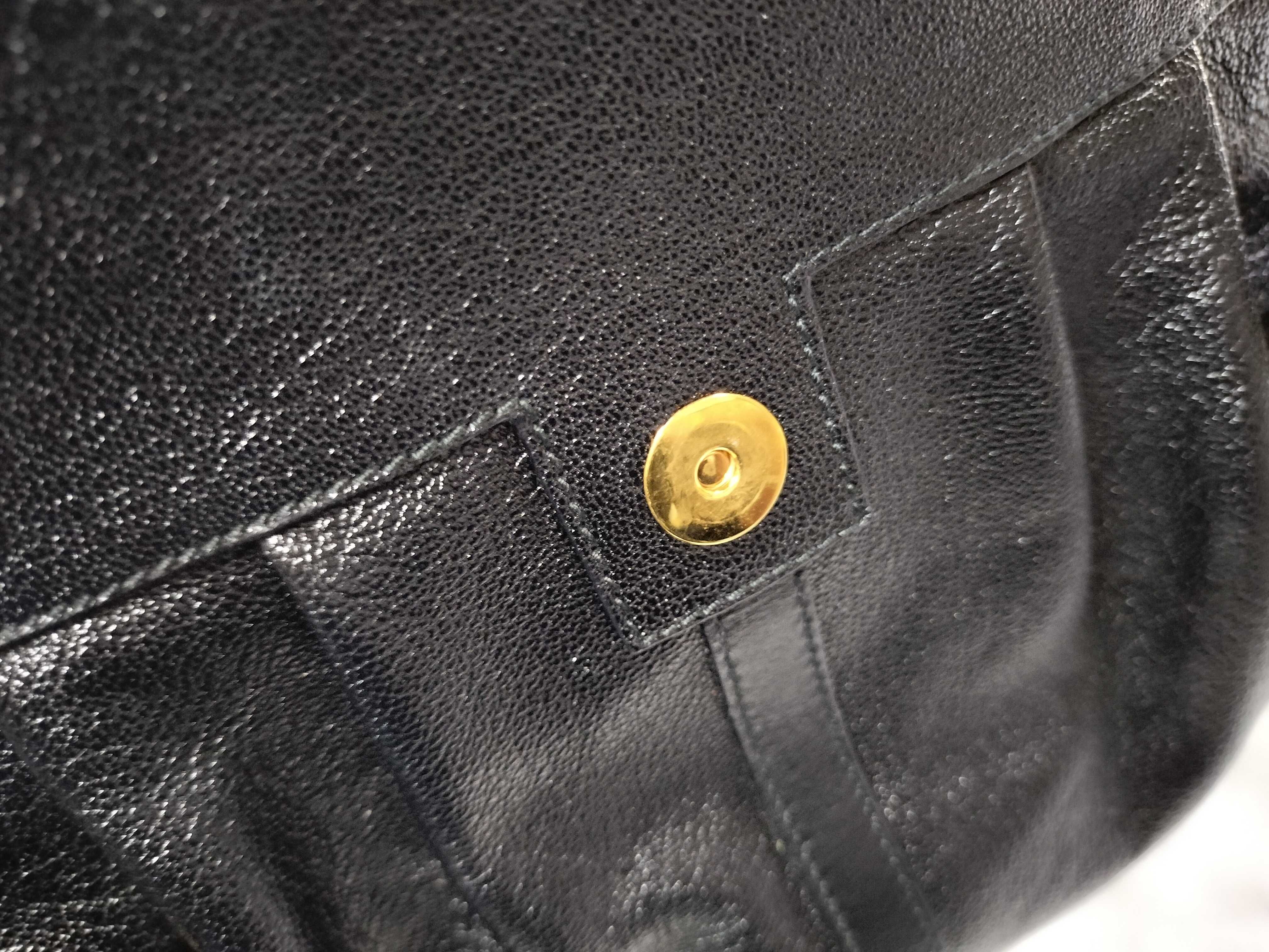 Bulgari Leather Handbag Flap Tote Bag — view 13