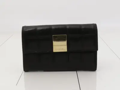Chocolate Bar Bi-fold Wallet, Black, 7290264