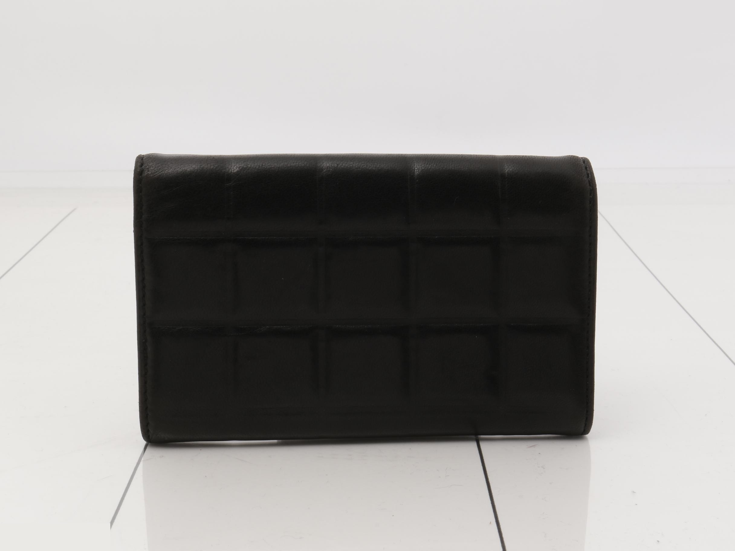 Chocolate Bar Bi-fold Wallet, Black, 7290264 — view 2