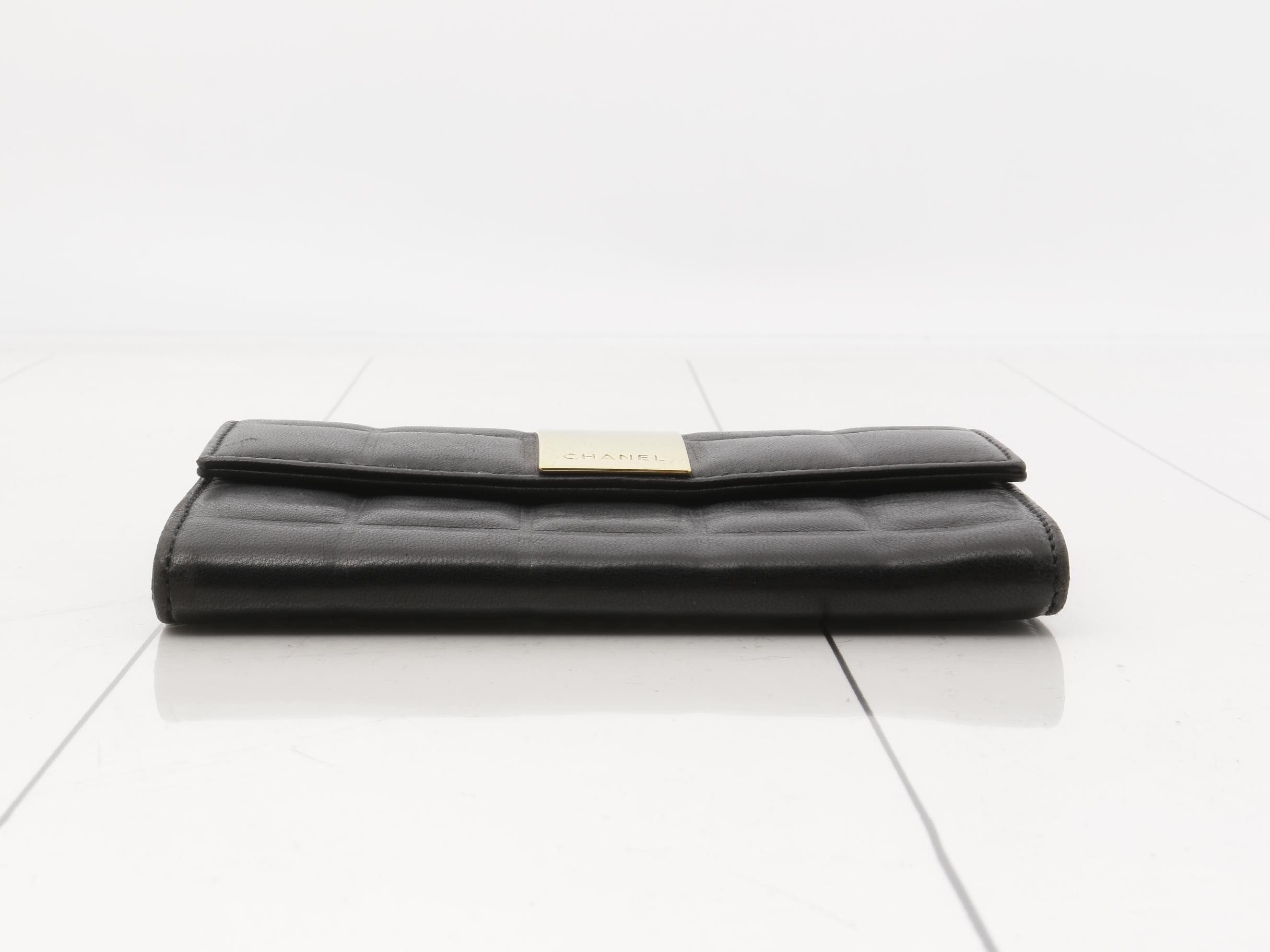 Chocolate Bar Bi-fold Wallet, Black, 7290264 — view 3