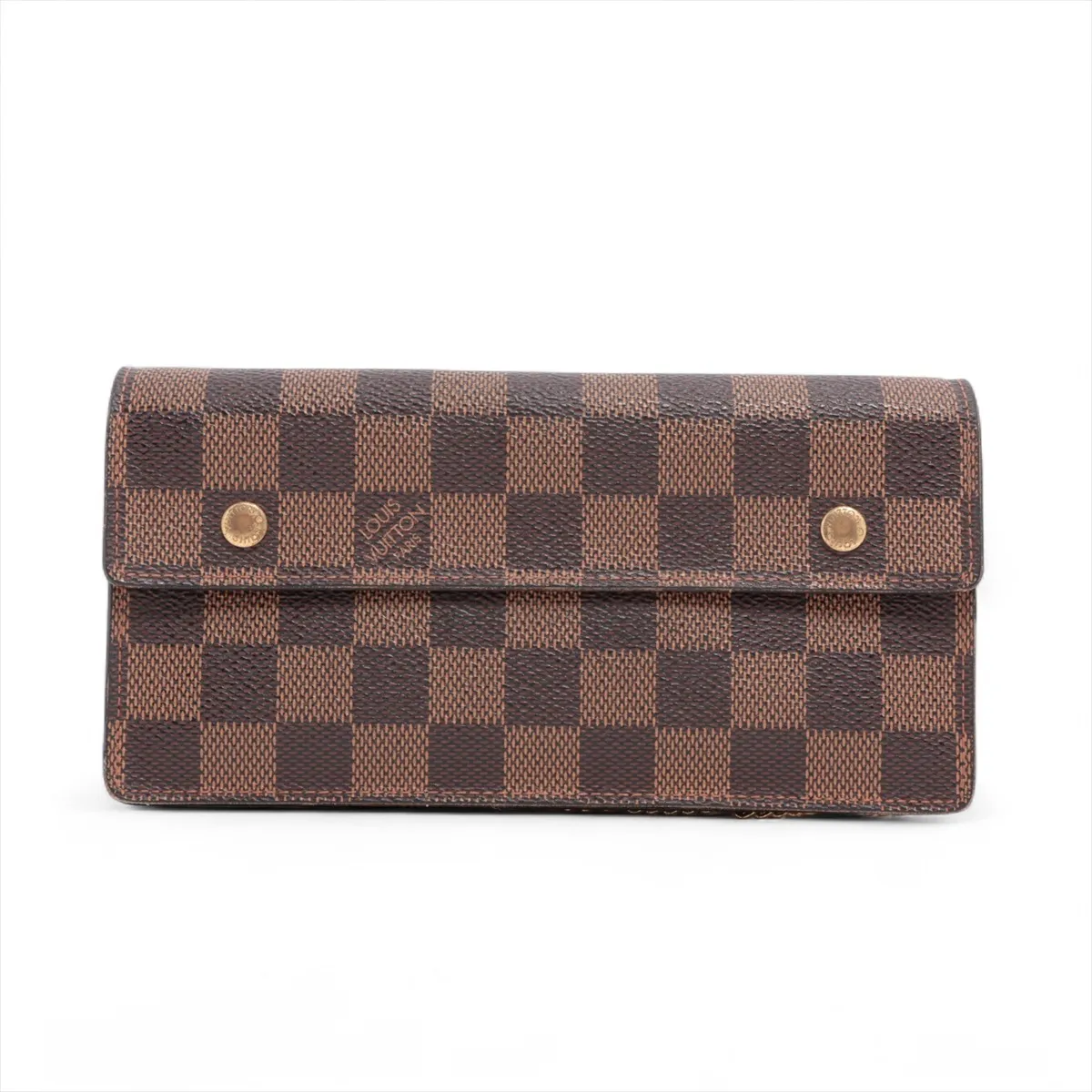 Damier Portefeuille Accordion N60002 TH0046 Brown Long Wallet