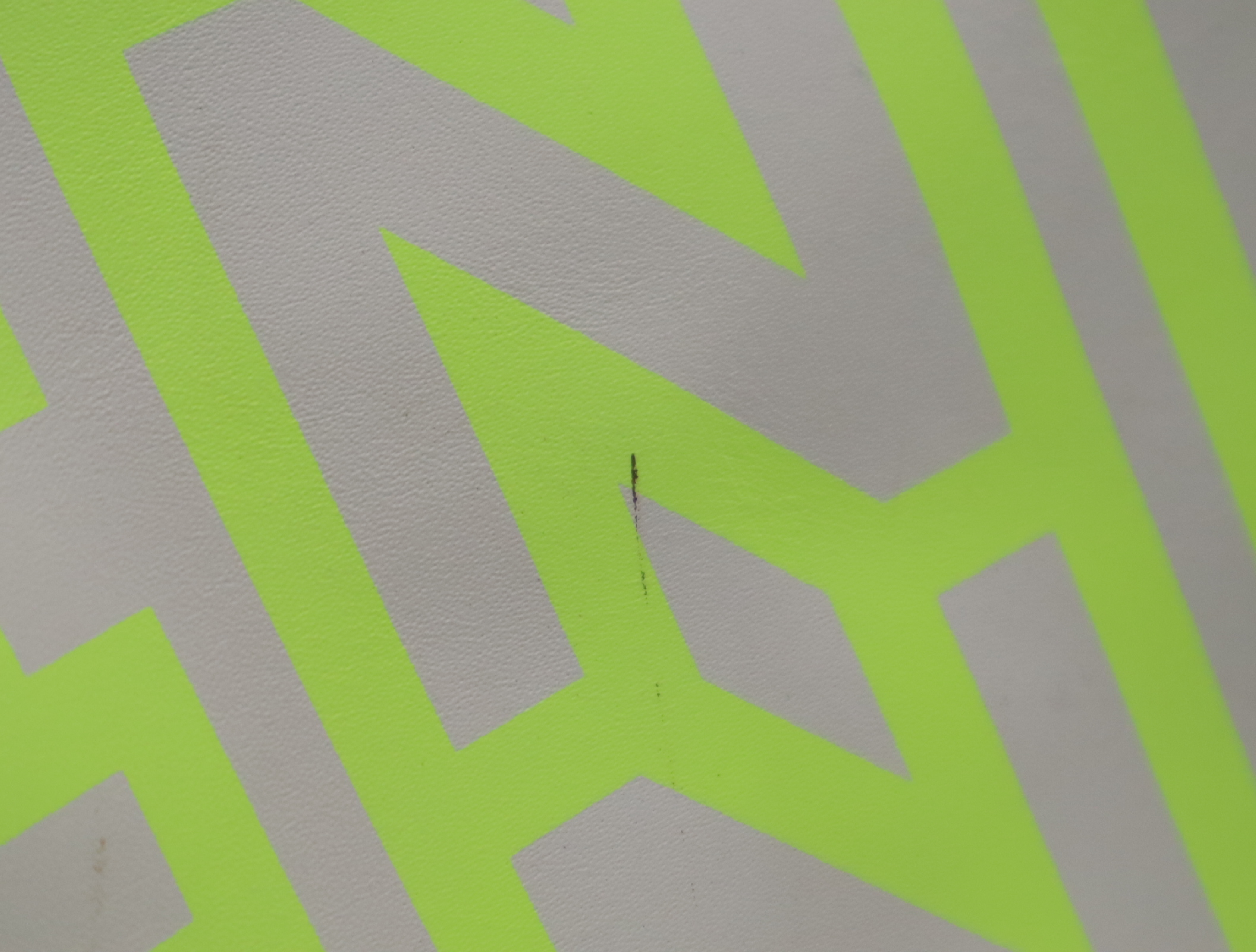 Sunshine Leather Tote Bag - Marc Jacobs Collaboration - Fluorescent Yellow, White, Silver Hardware — view 14