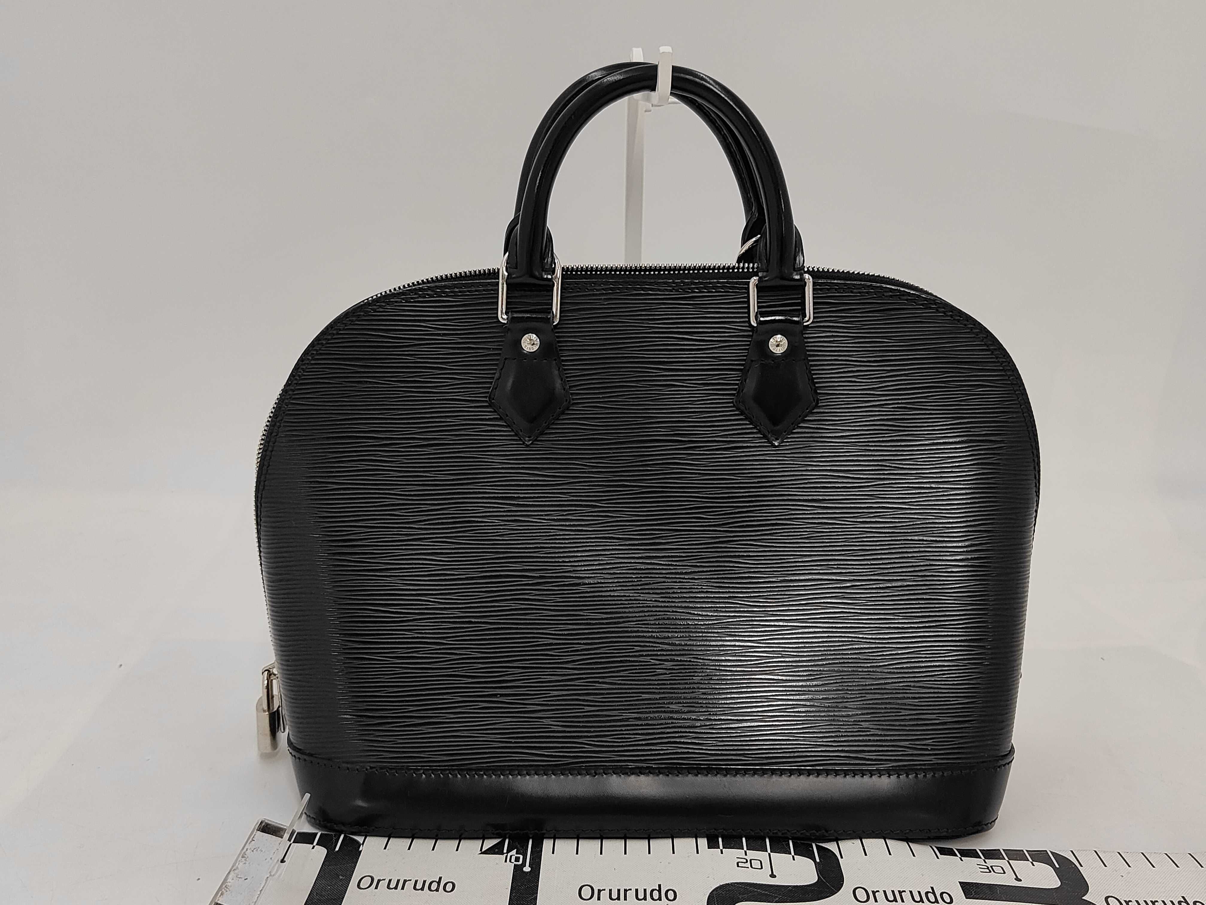 Epi Leather Alma PM Handbag, Black, M40302 — view 2