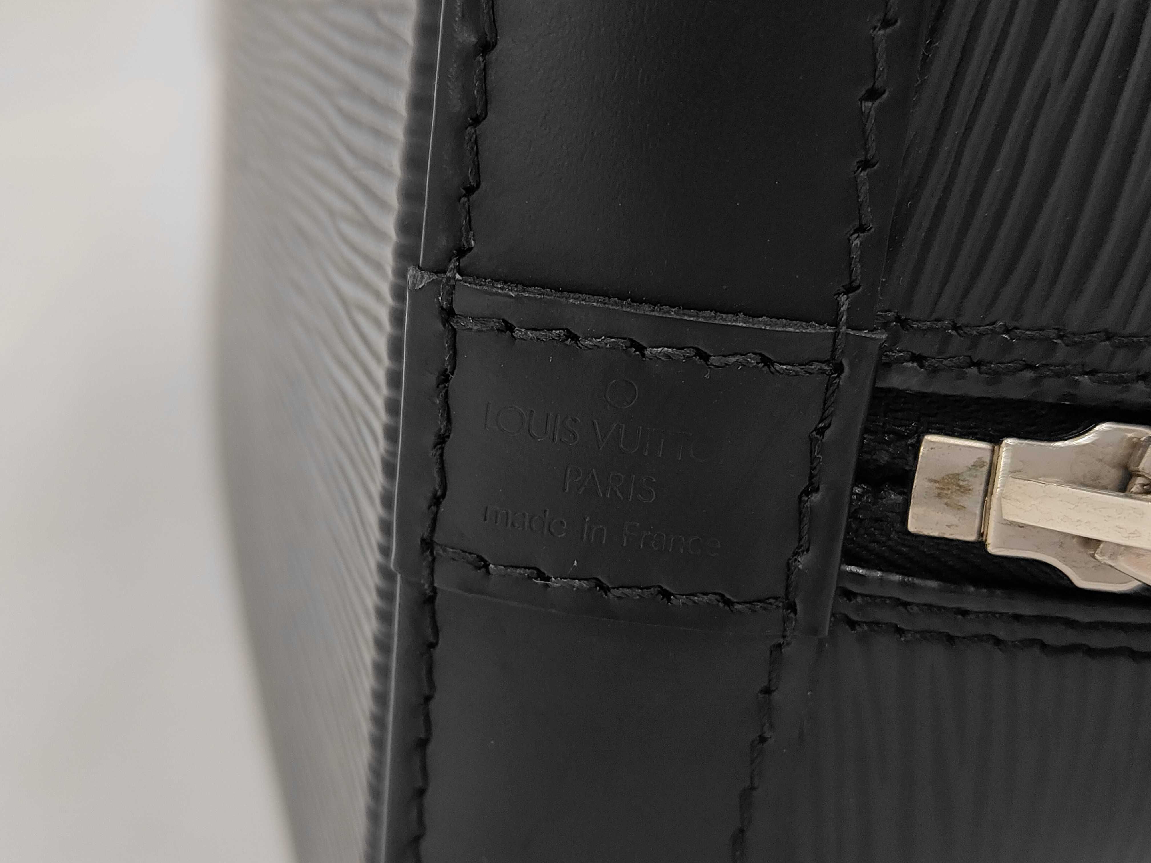 Epi Leather Alma PM Handbag, Black, M40302 — view 11