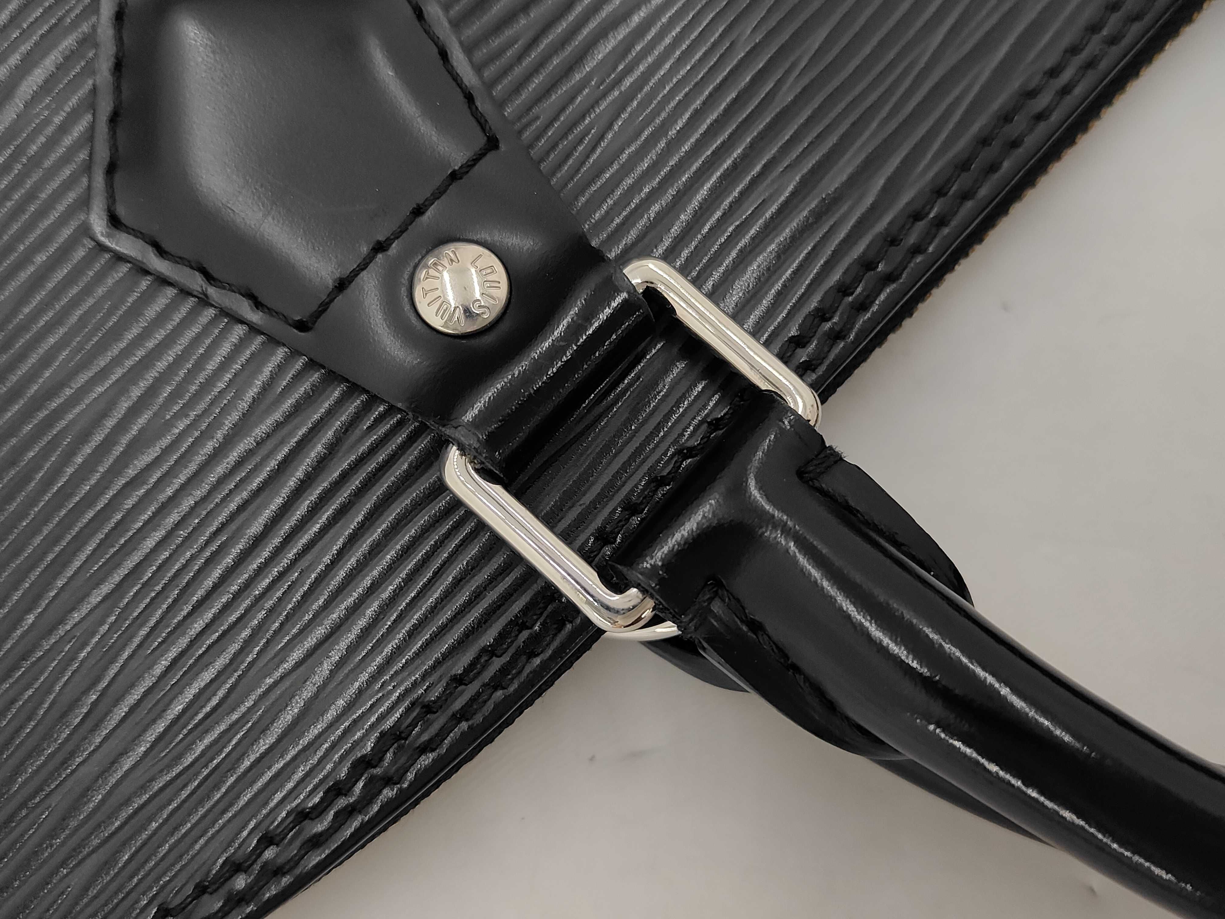 Epi Leather Alma PM Handbag, Black, M40302 — view 7