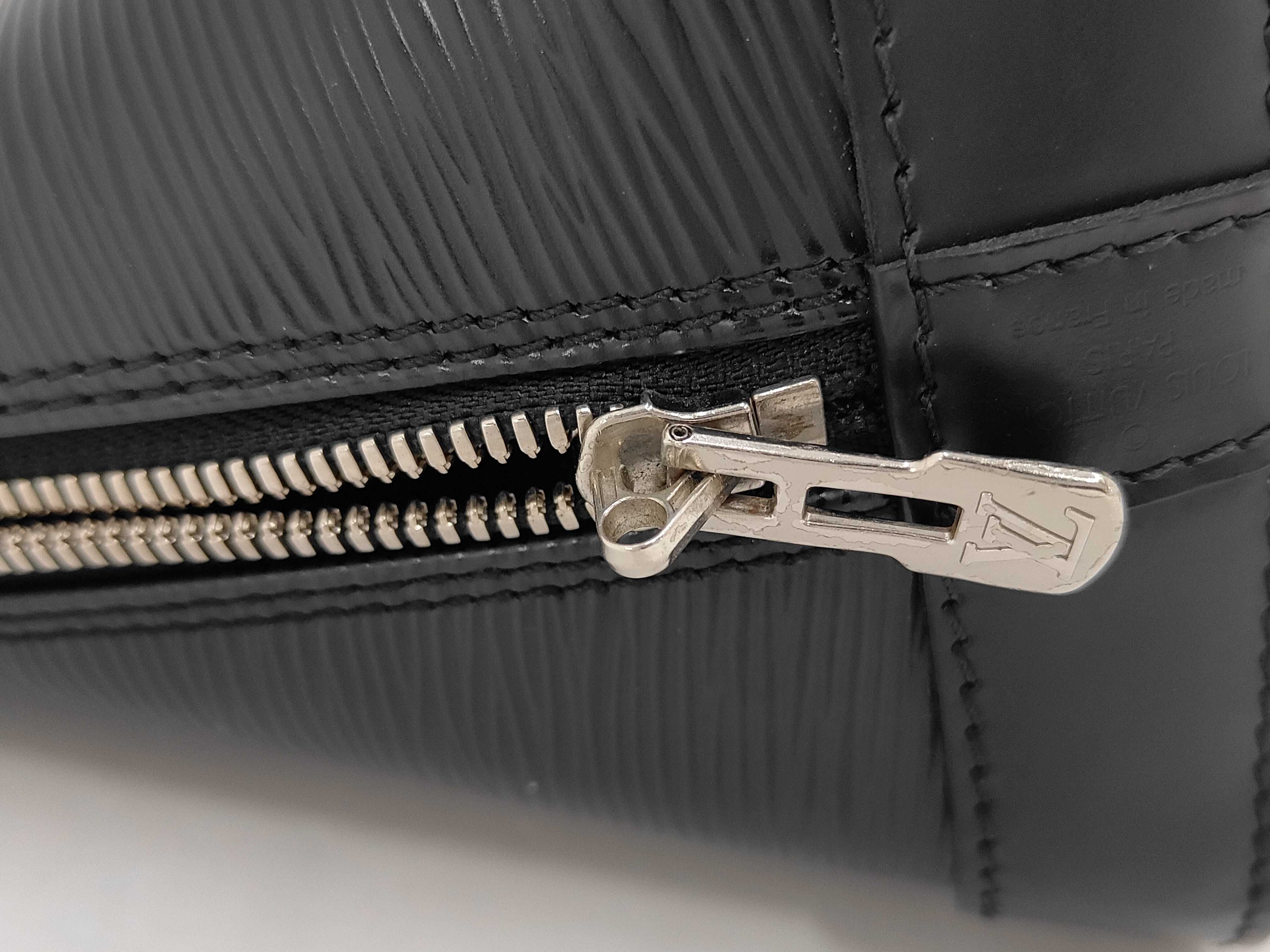 Epi Leather Alma PM Handbag, Black, M40302 — view 10