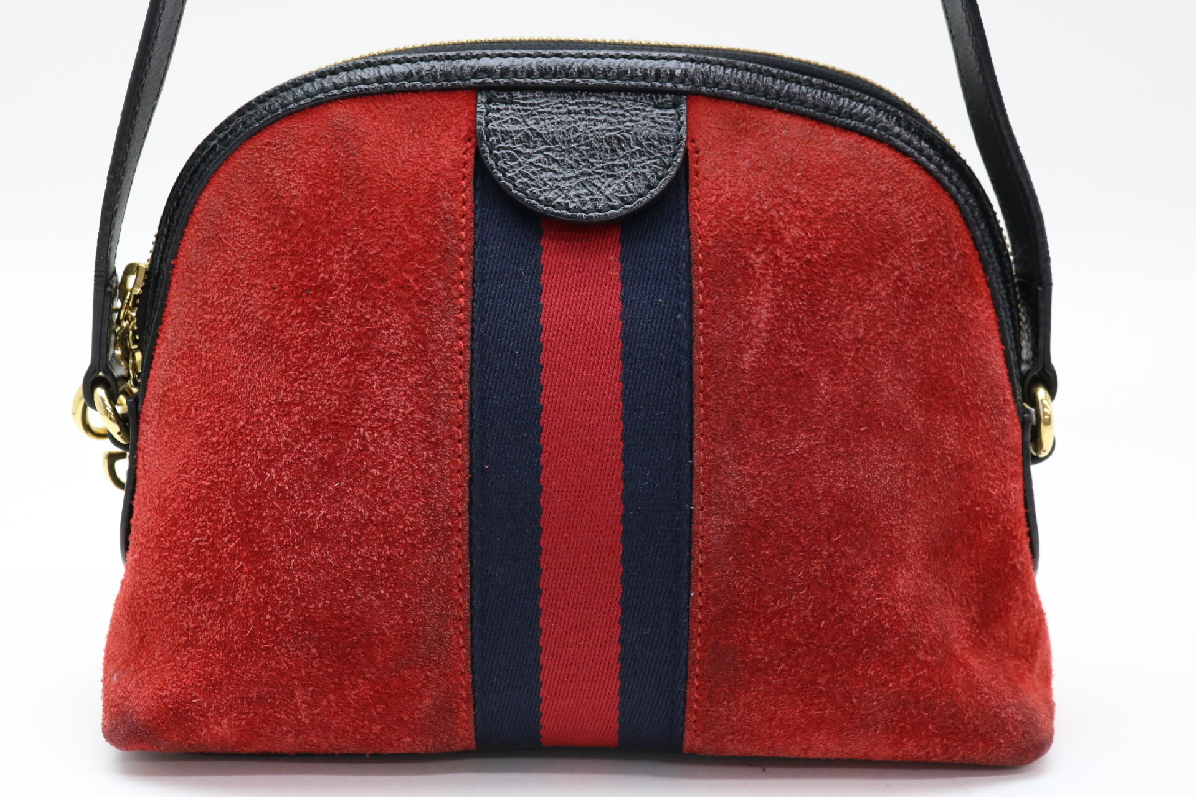 Ophidia Sherry Line Suede Shoulder Bag — view 2