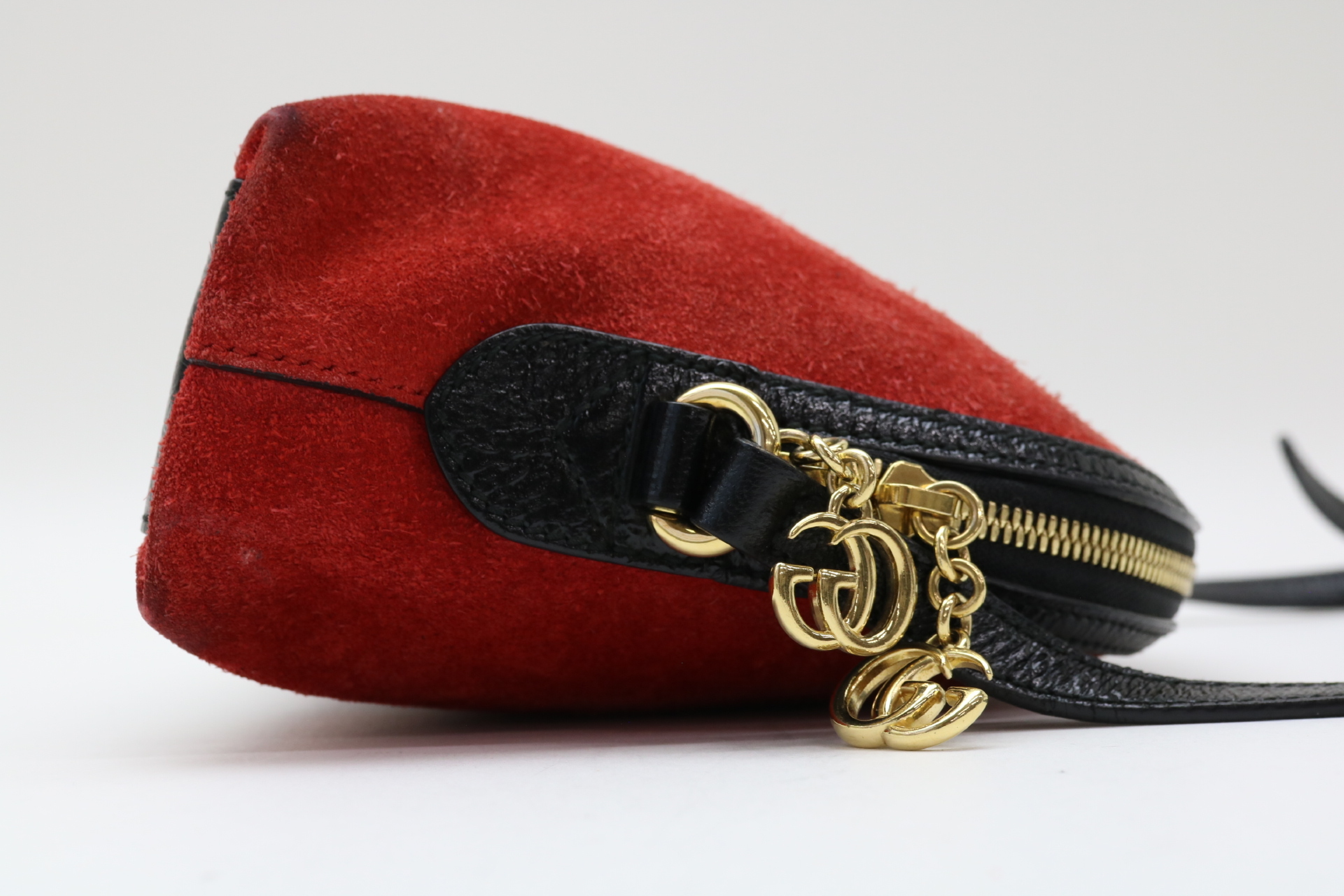 Ophidia Sherry Line Suede Shoulder Bag — view 4