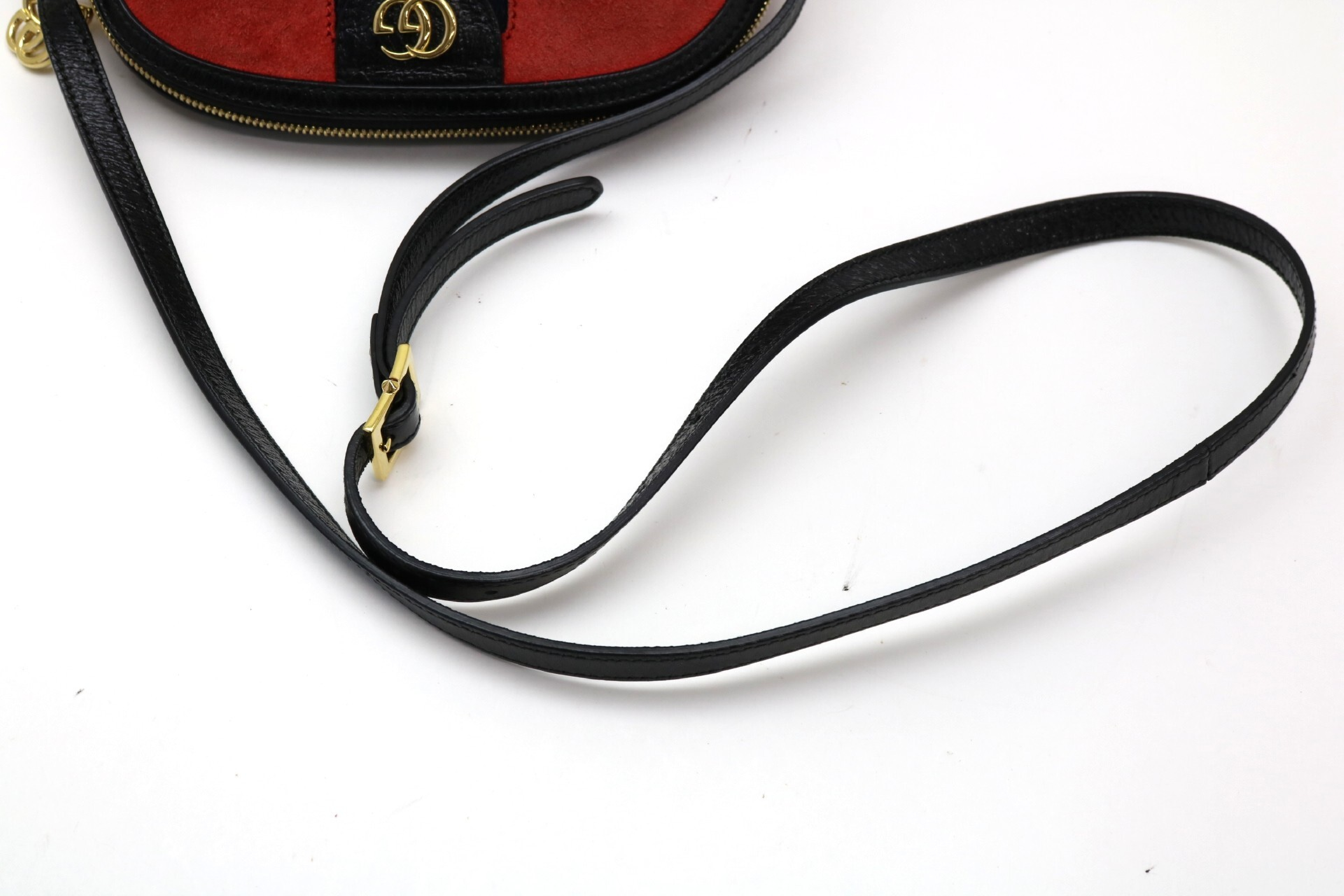 Ophidia Sherry Line Suede Shoulder Bag — view 7