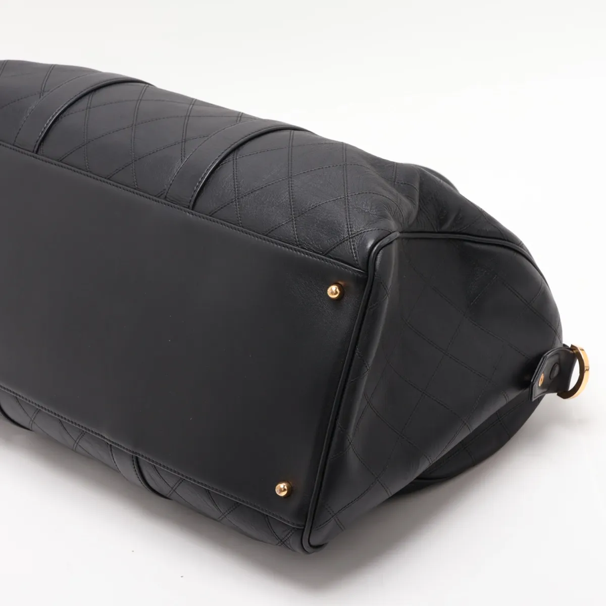 Bicolore Lambskin 2-Way Boston Bag, Black with Gold Hardware, Item No. 2479334 (Serial Number 2) — view 3