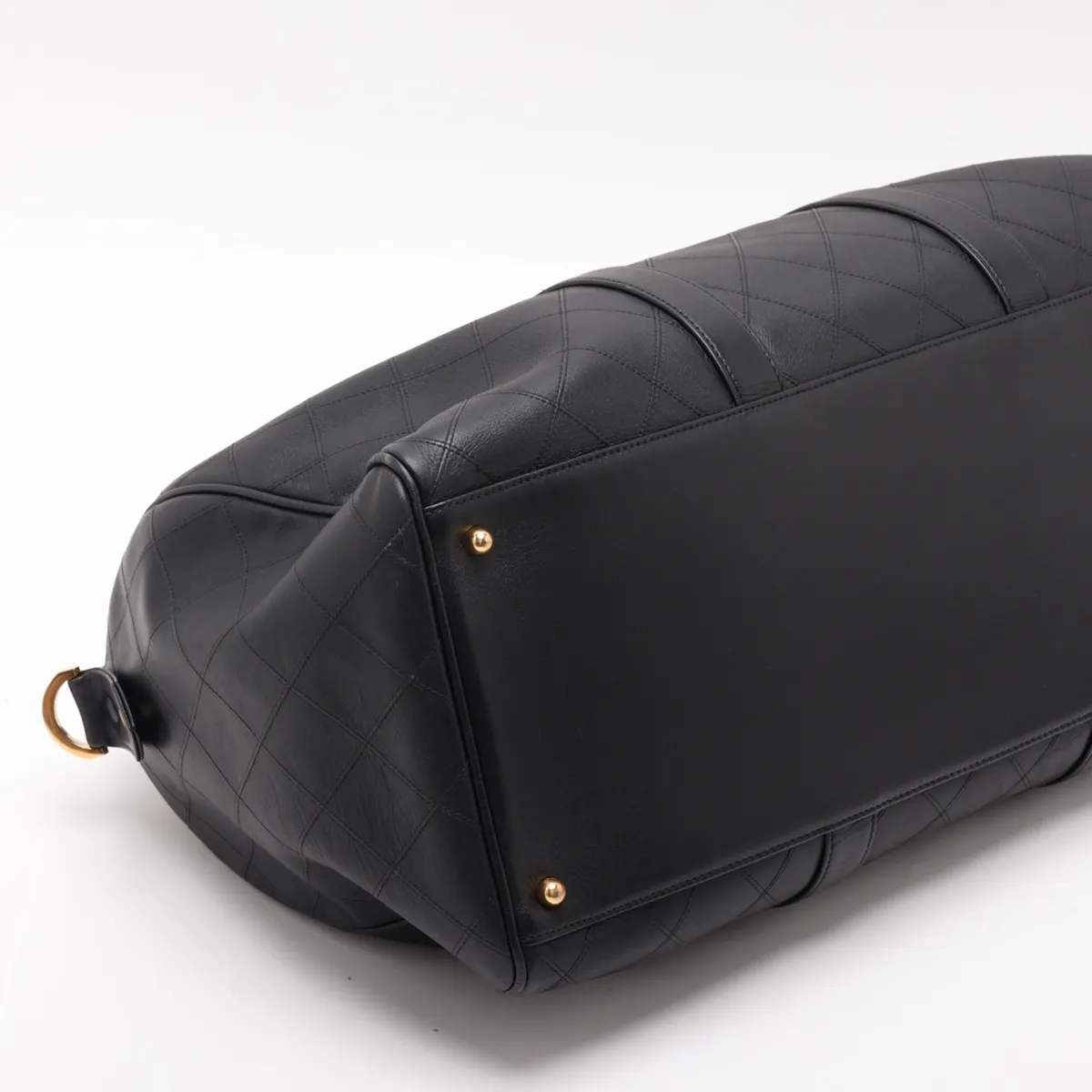 Bicolore Lambskin 2-Way Boston Bag, Black with Gold Hardware, Item No. 2479334 (Serial Number 2) — view 4