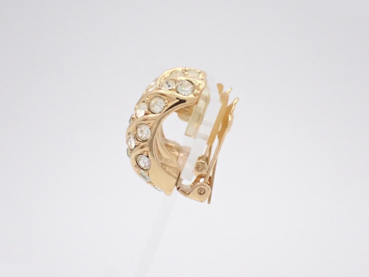 Rhinestone earrings, unused. — view 3
