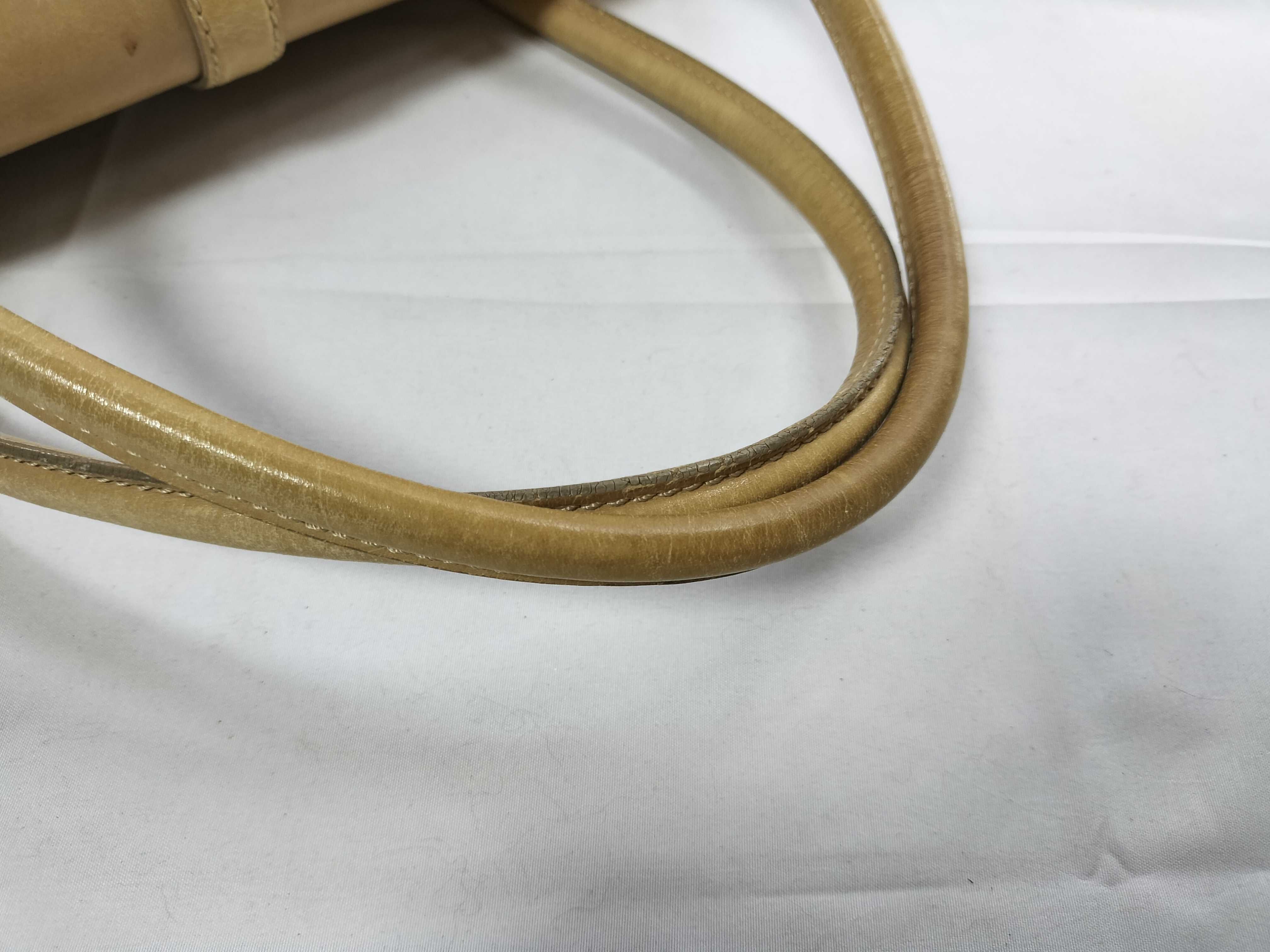 Leather x Check Handbag Tote Bag — view 4
