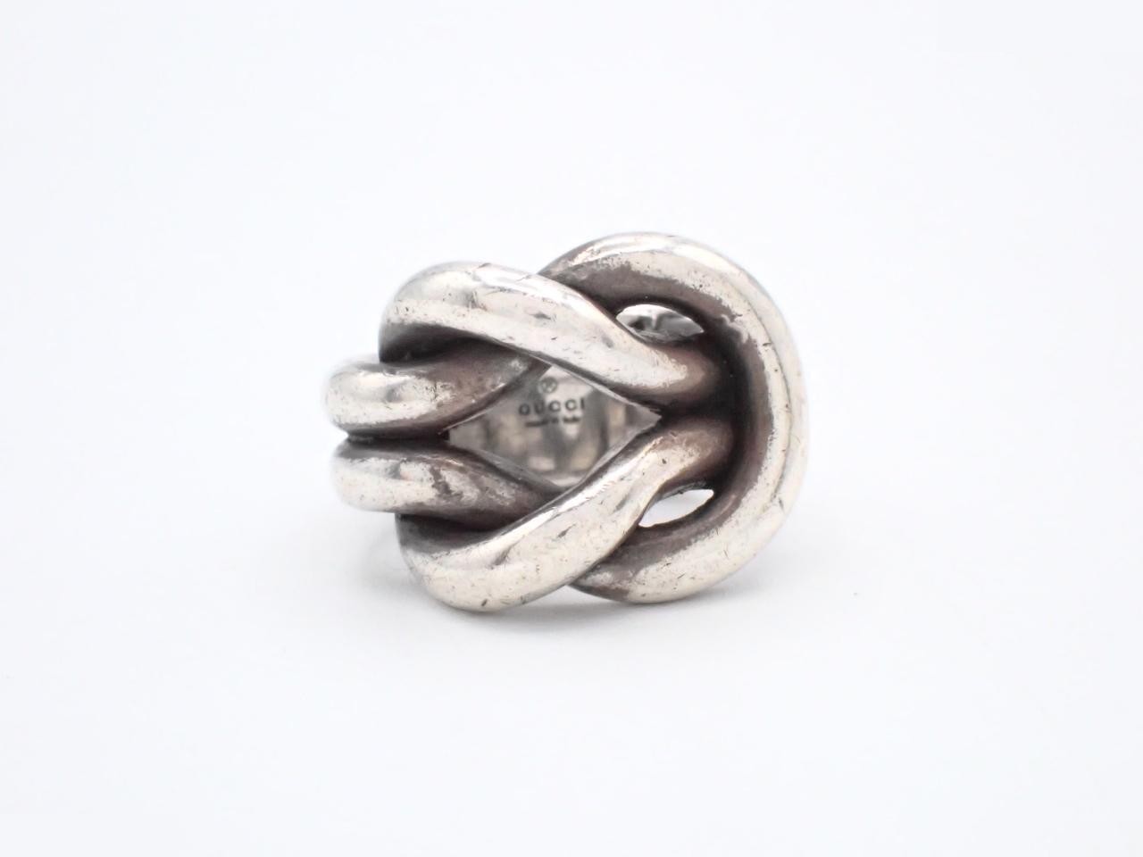 Infinity Ring, Silver, Knot Ring, 925 Sterling Silver, 22.9g, Size #9