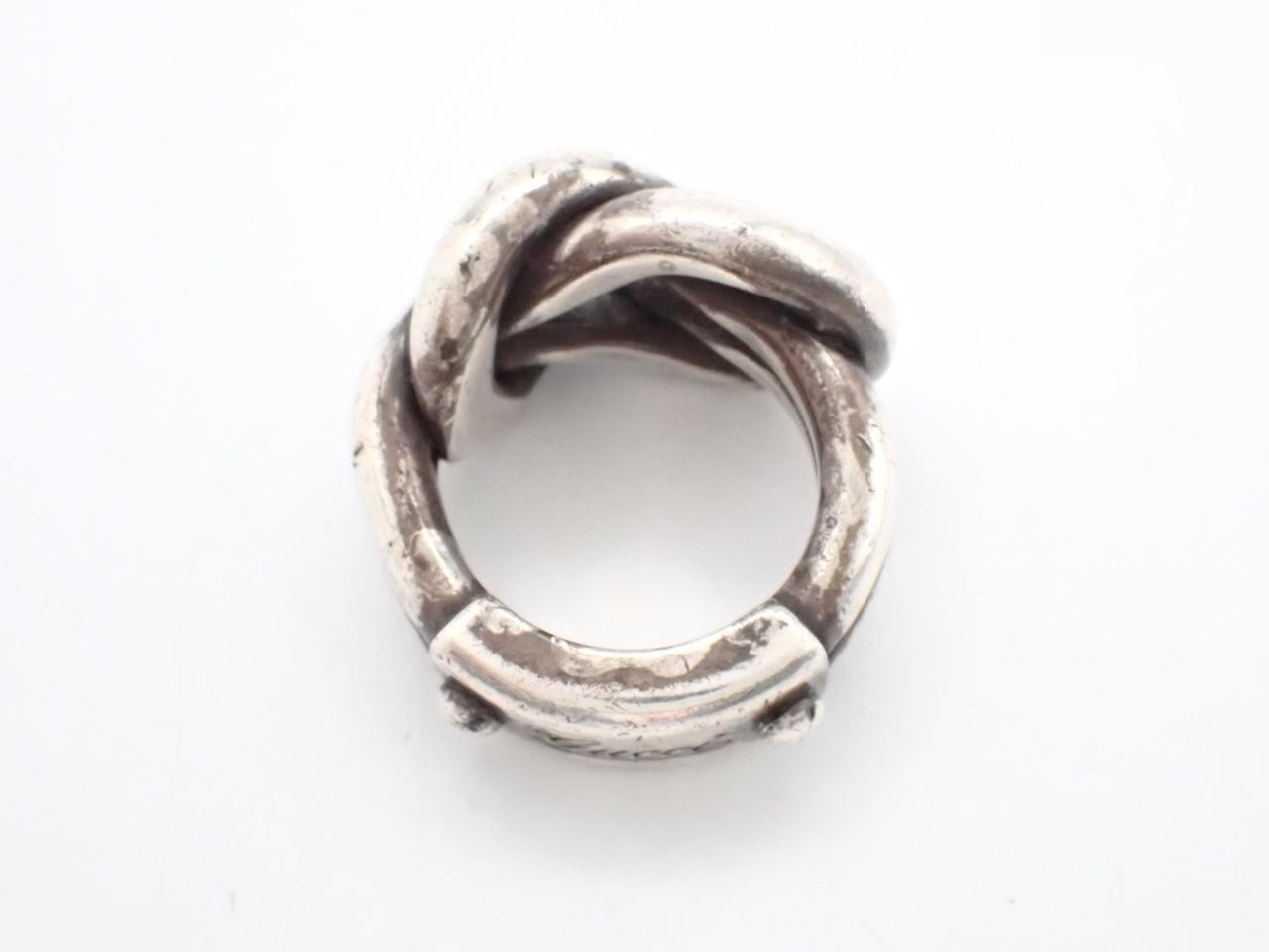 Infinity Ring, Silver, Knot Ring, 925 Sterling Silver, 22.9g, Size #9 — view 3