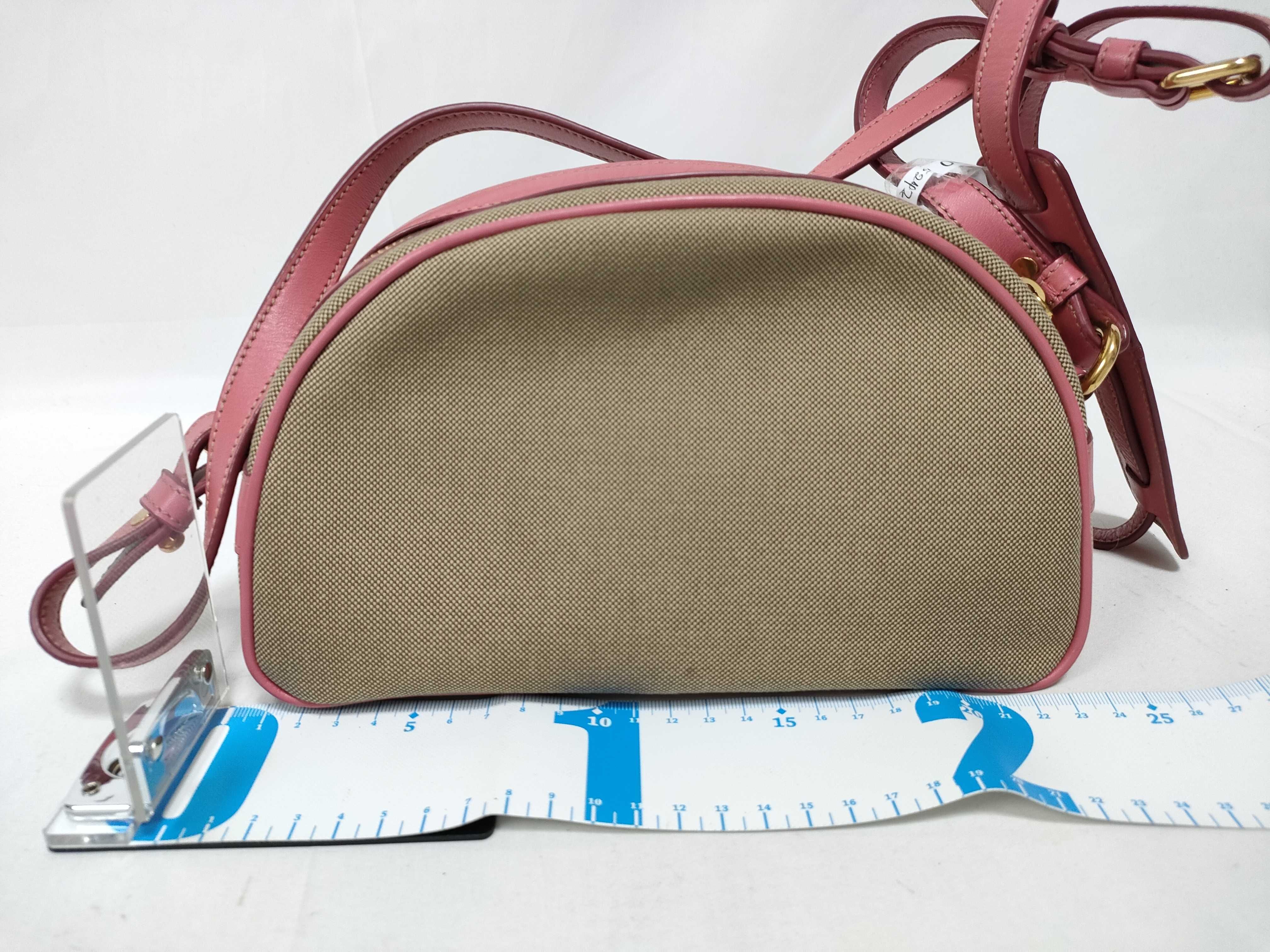 PH- Beige Canvas Crossbody Bag (Shoulder Bag) — view 2