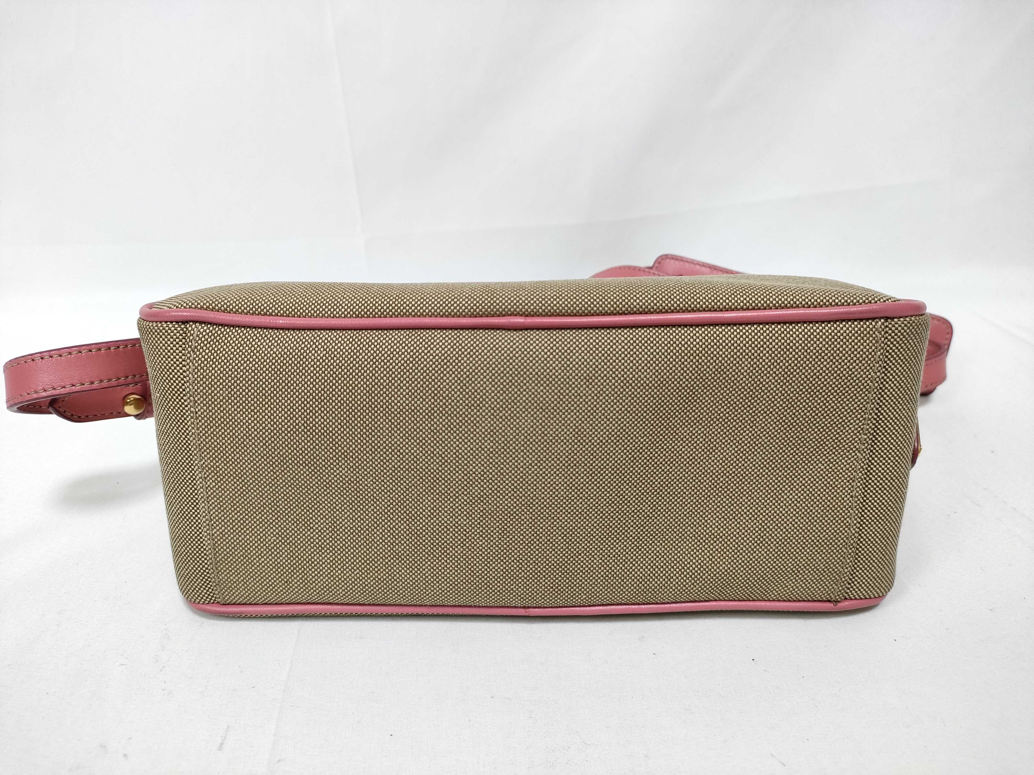 PH- Beige Canvas Crossbody Bag (Shoulder Bag) — view 3