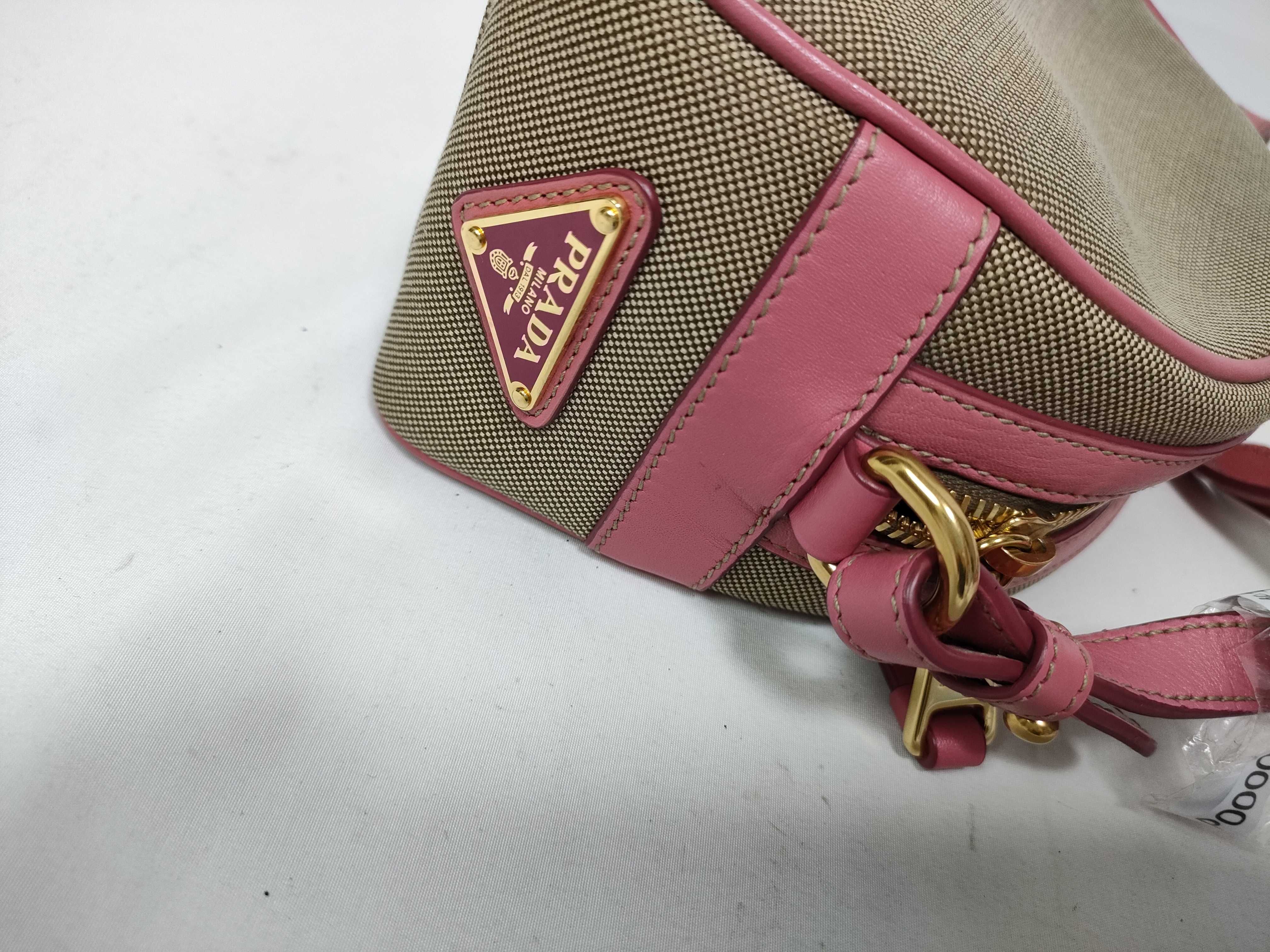 PH- Beige Canvas Crossbody Bag (Shoulder Bag) — view 10